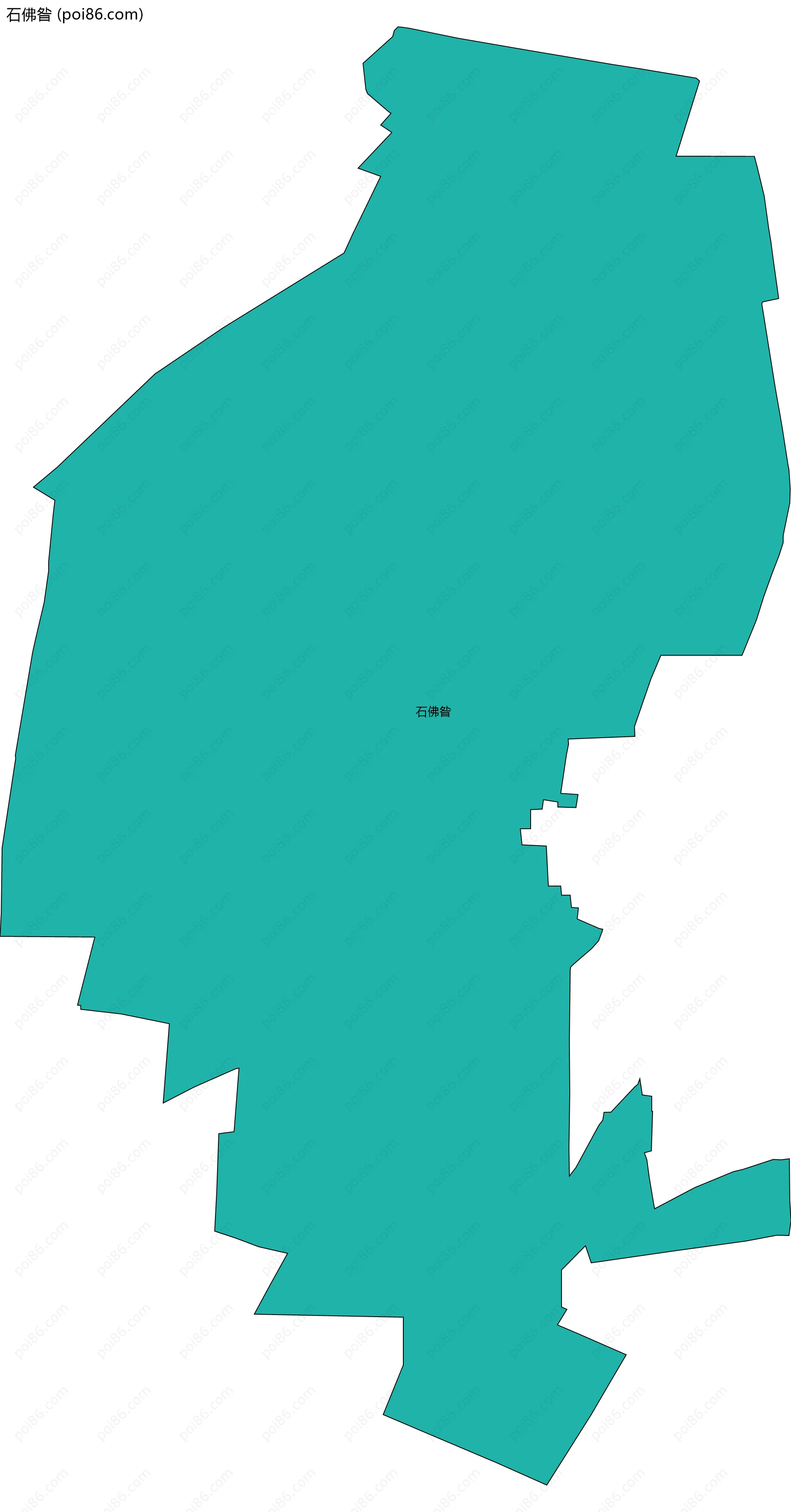 石佛昝边界地图