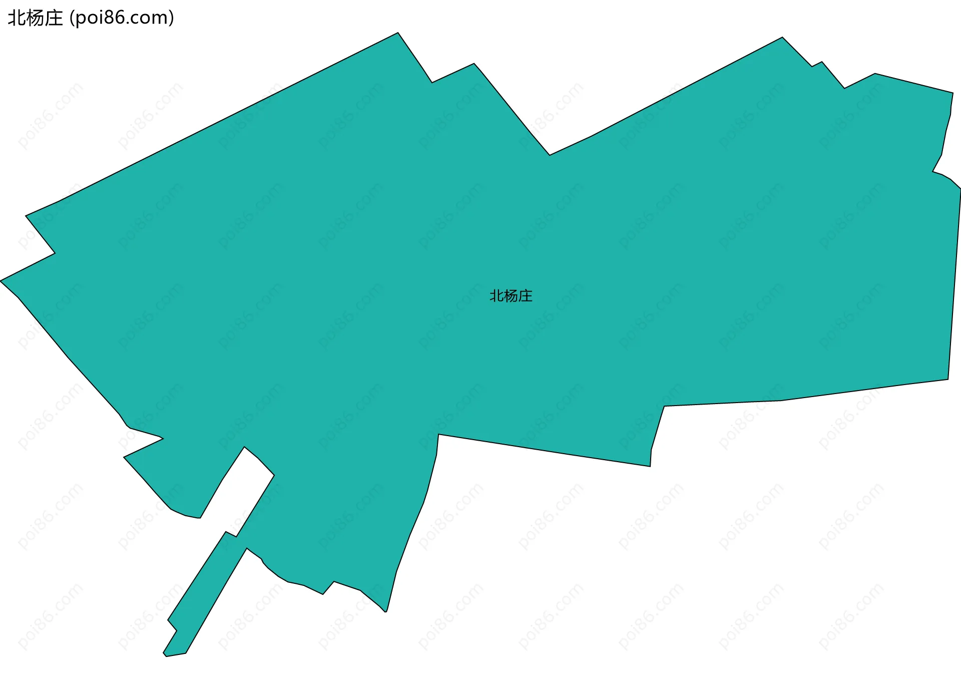 北杨庄边界地图