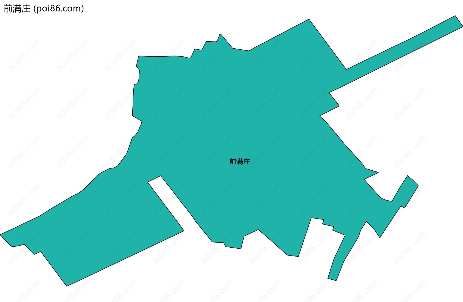 前满庄边界地图