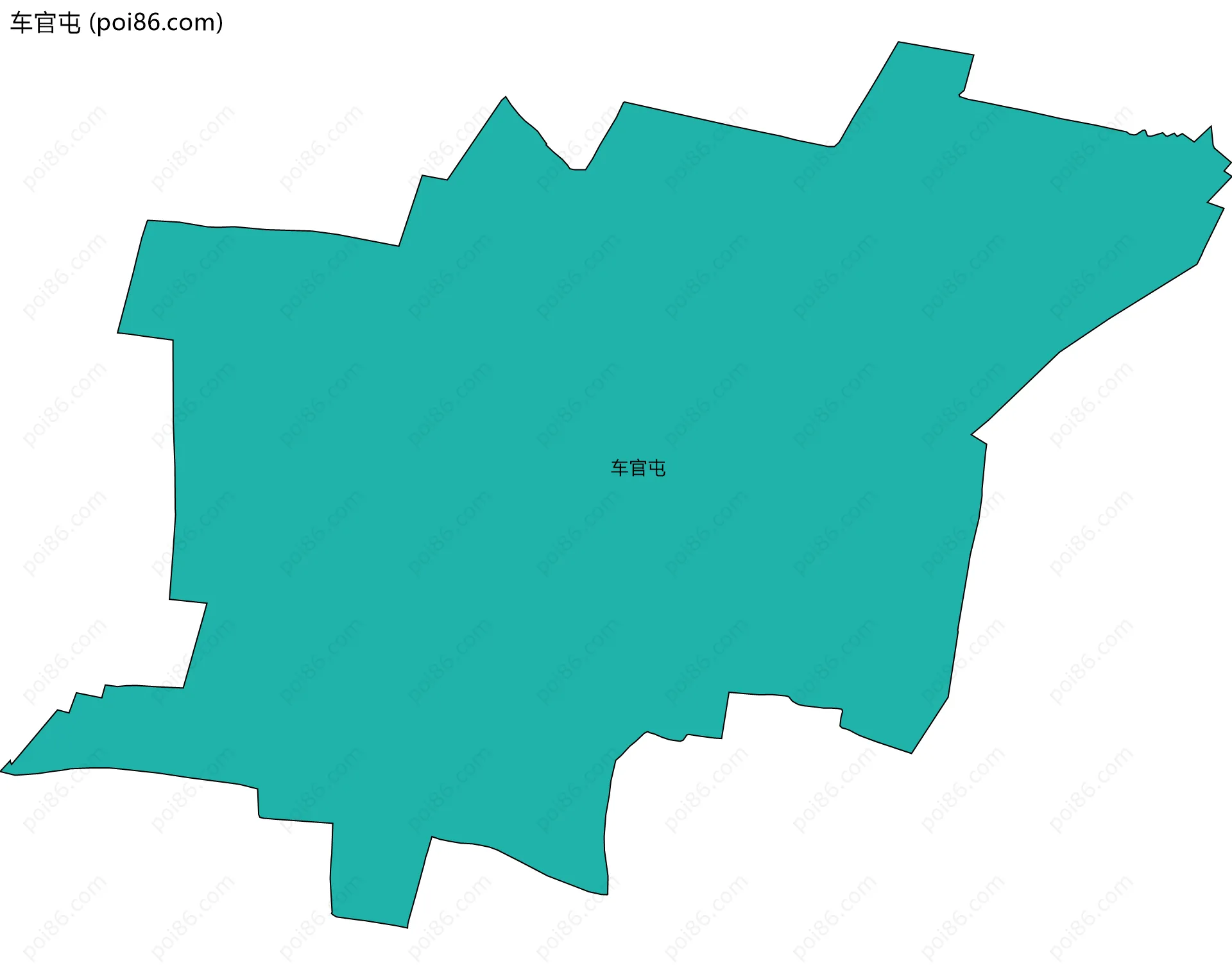 车官屯边界地图