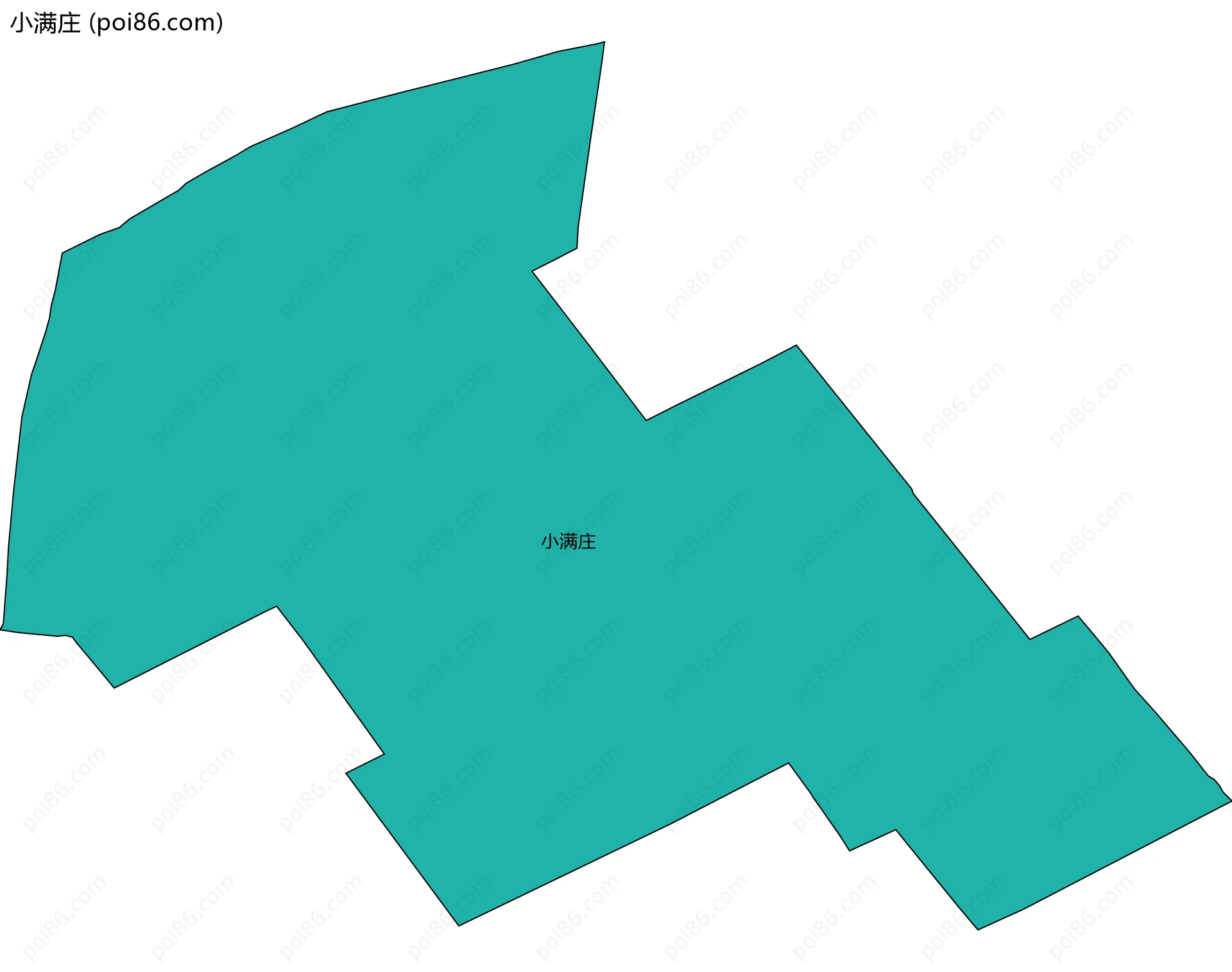 小满庄边界地图