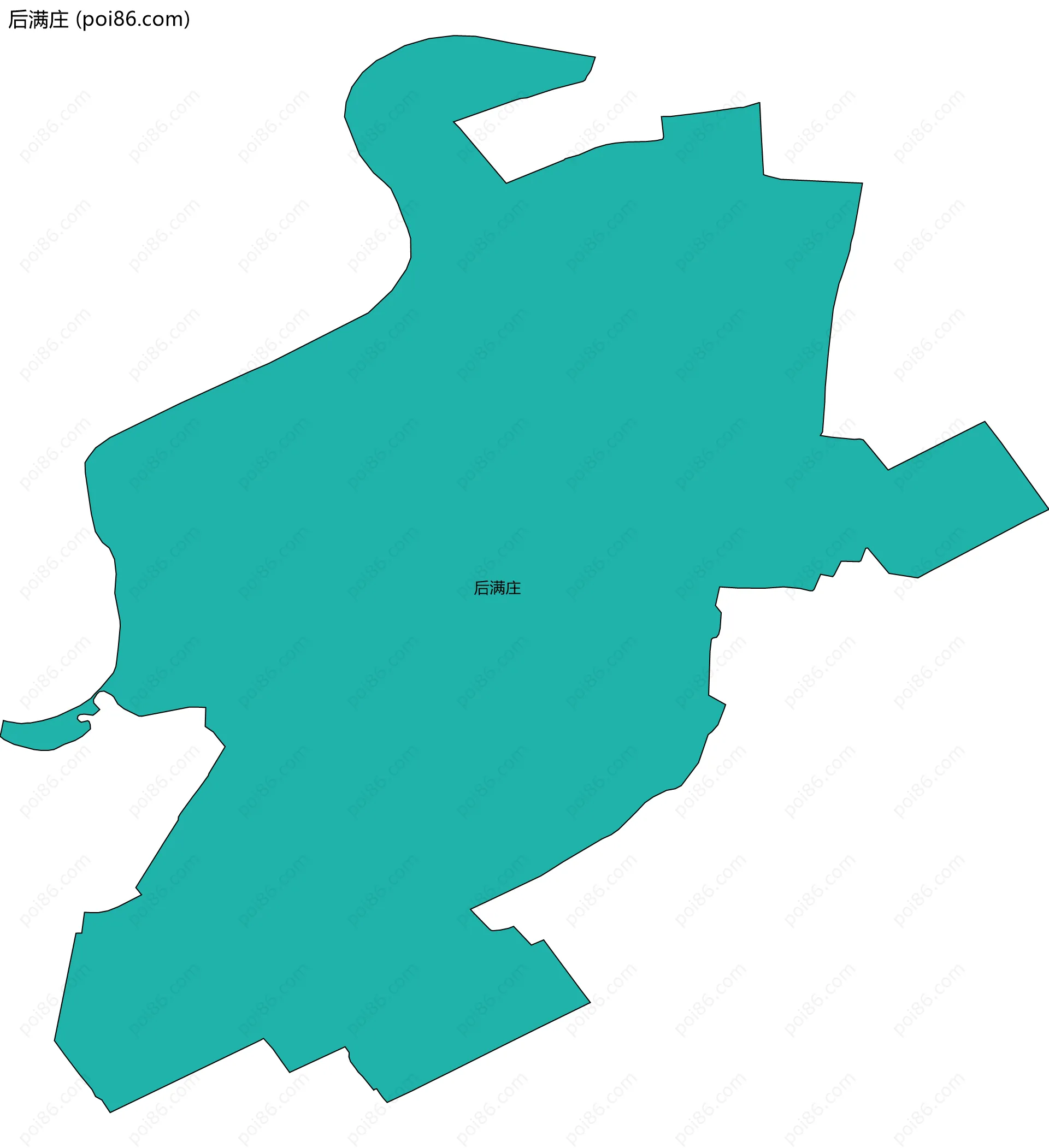 后满庄边界地图