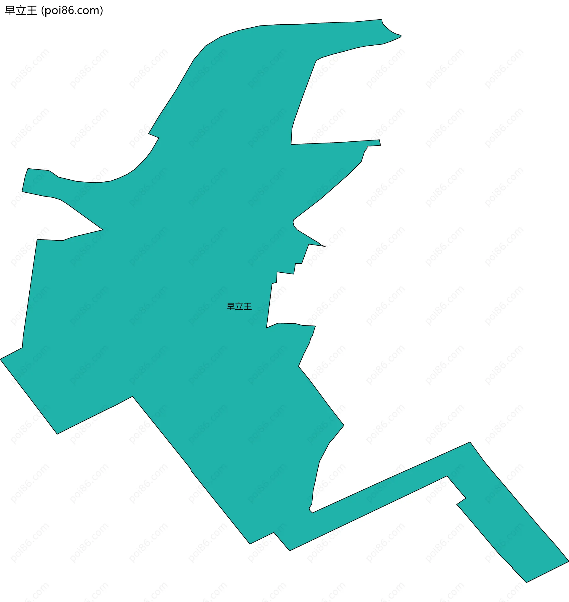 早立王边界地图