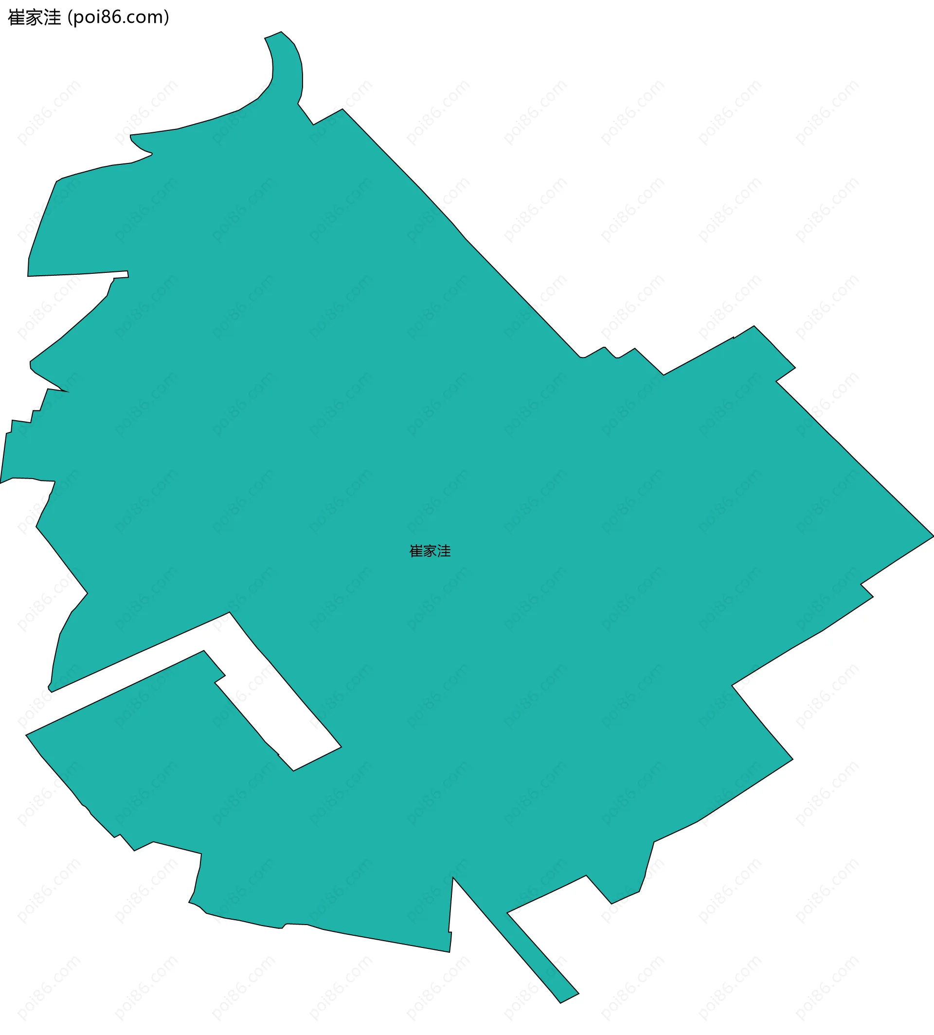 崔家洼边界地图