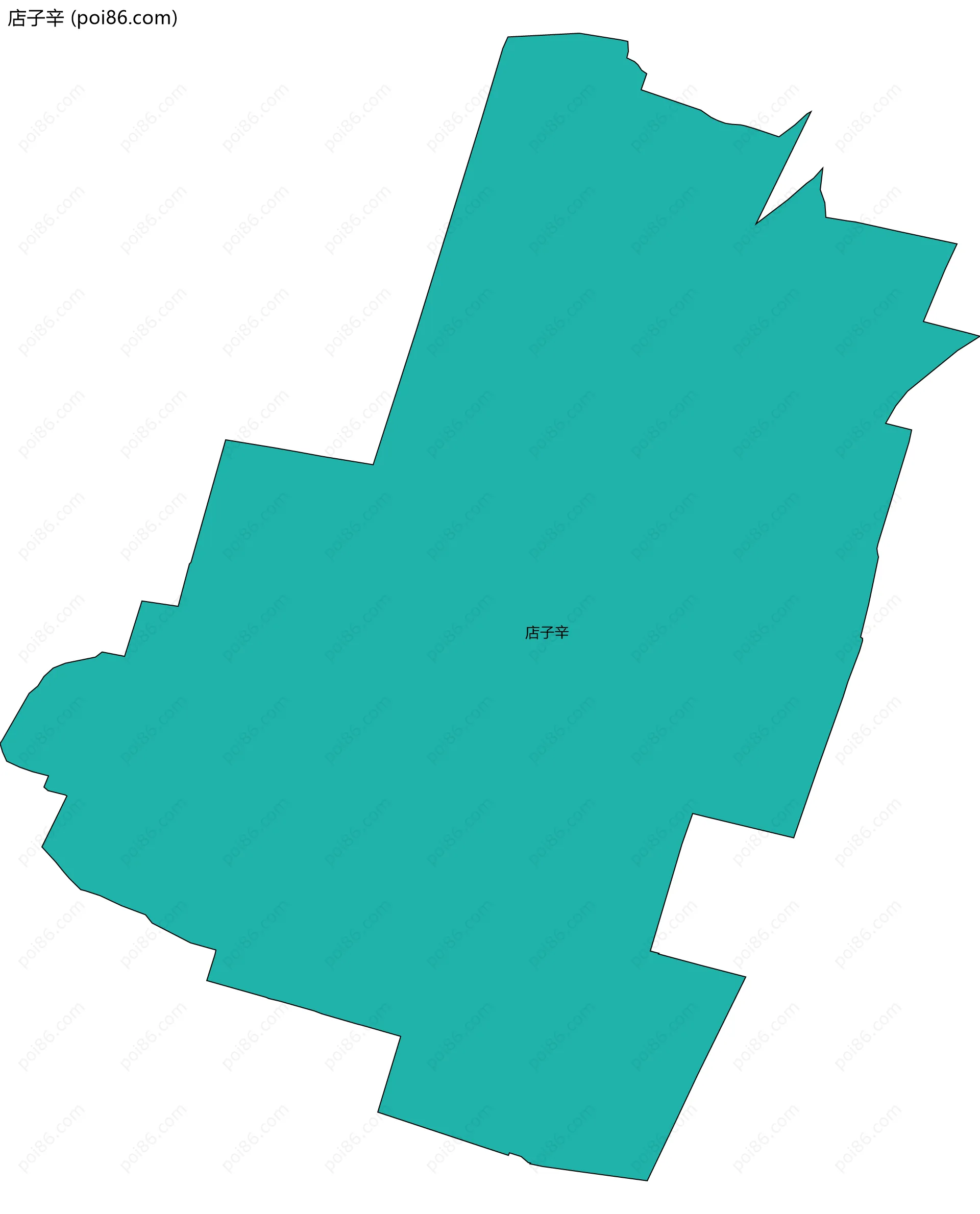 店子辛边界地图