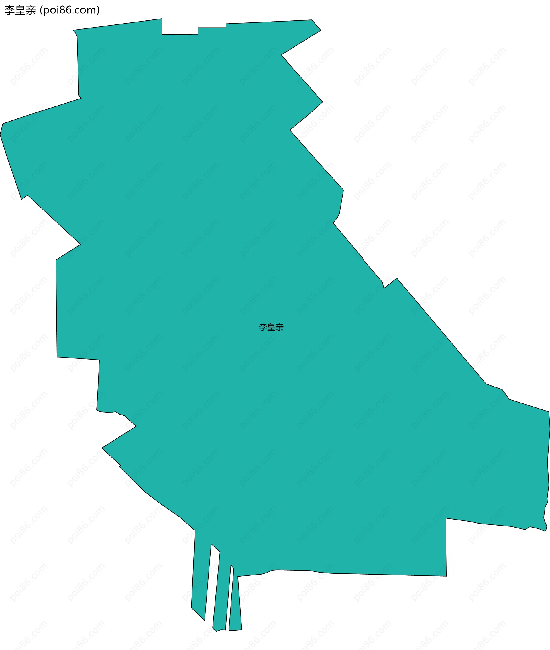李皇亲边界地图