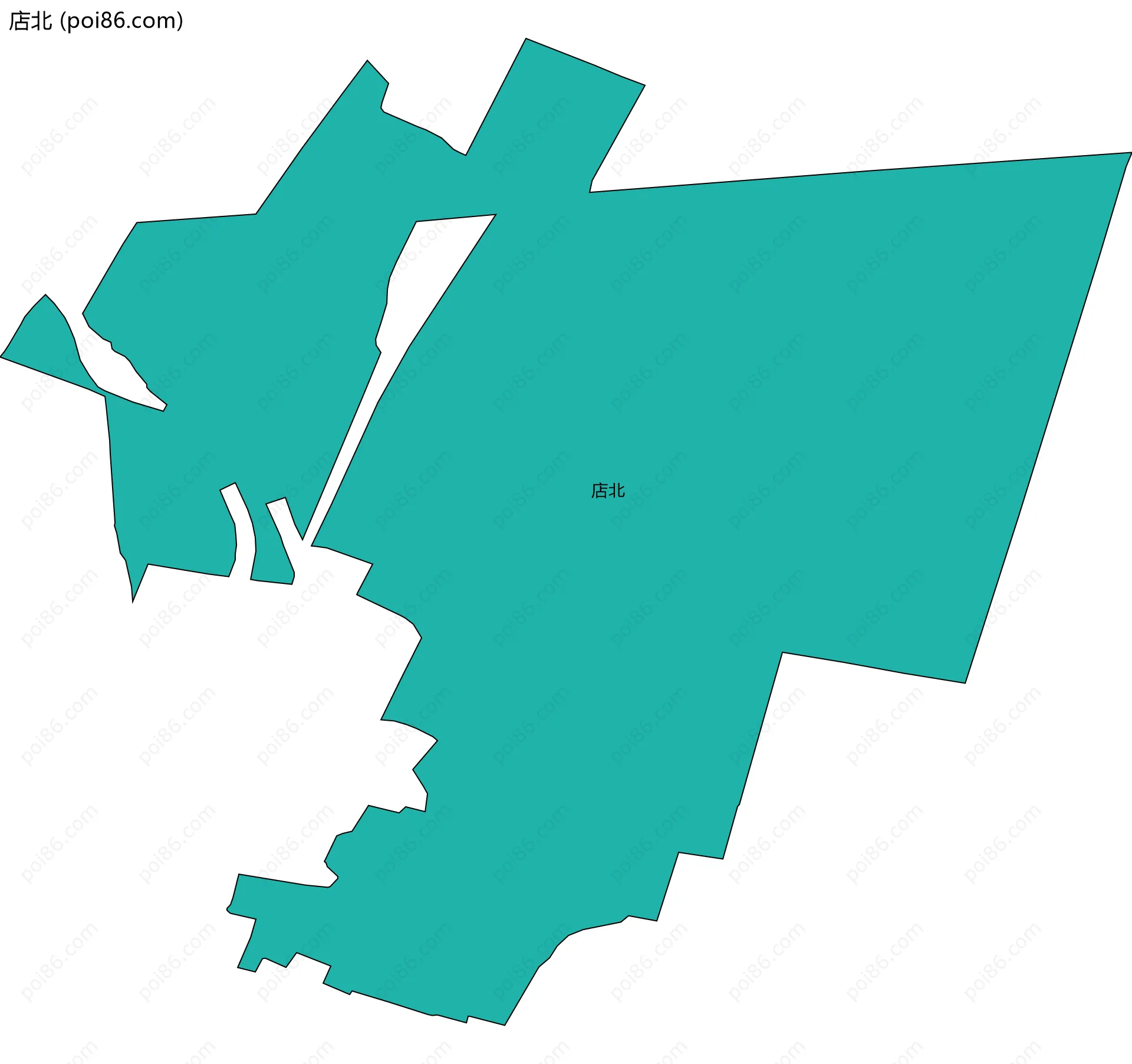 店北边界地图