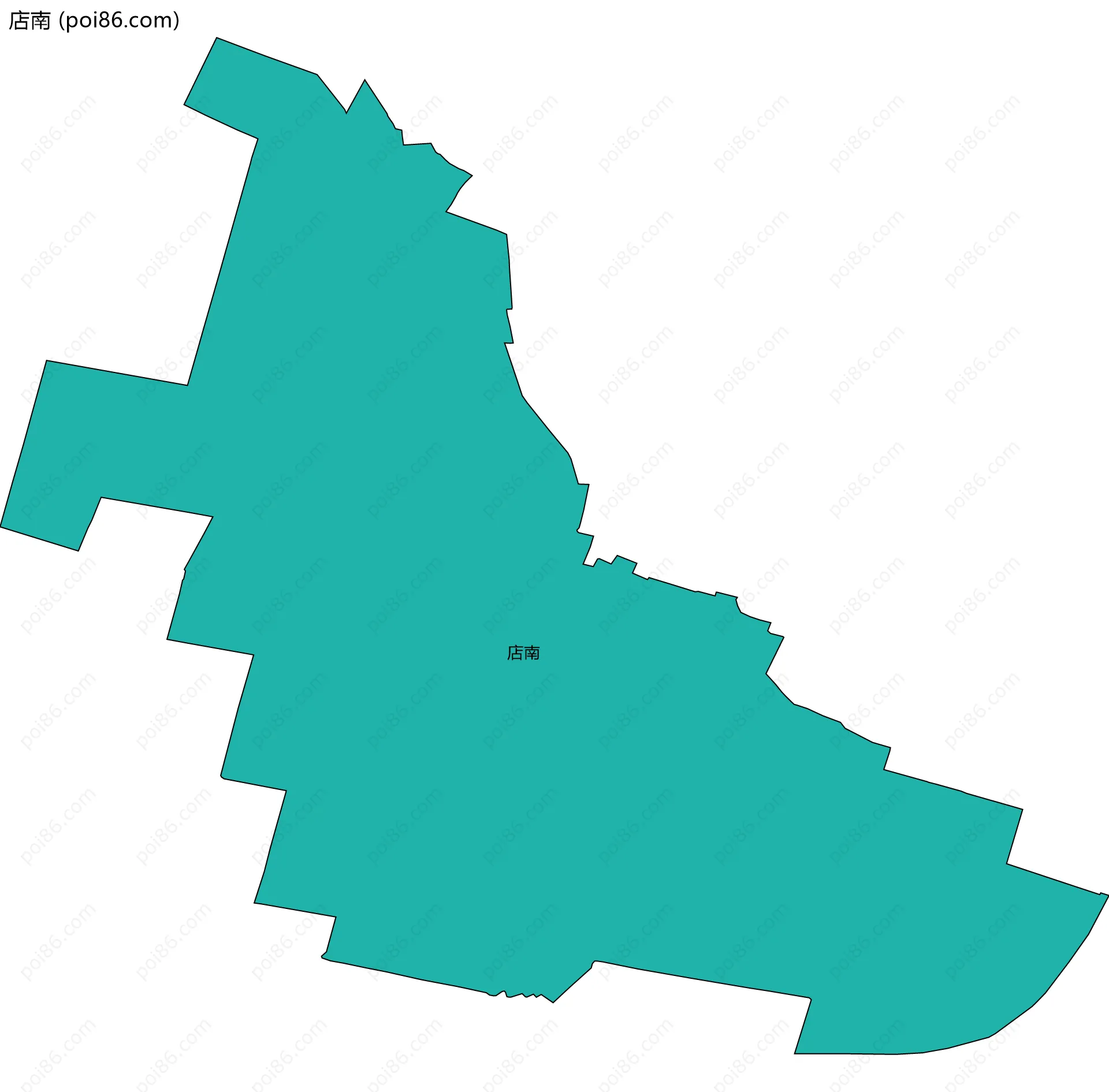 店南边界地图