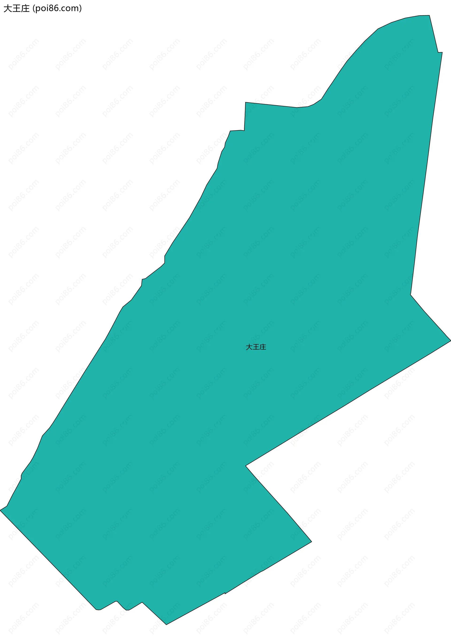 大王庄边界地图