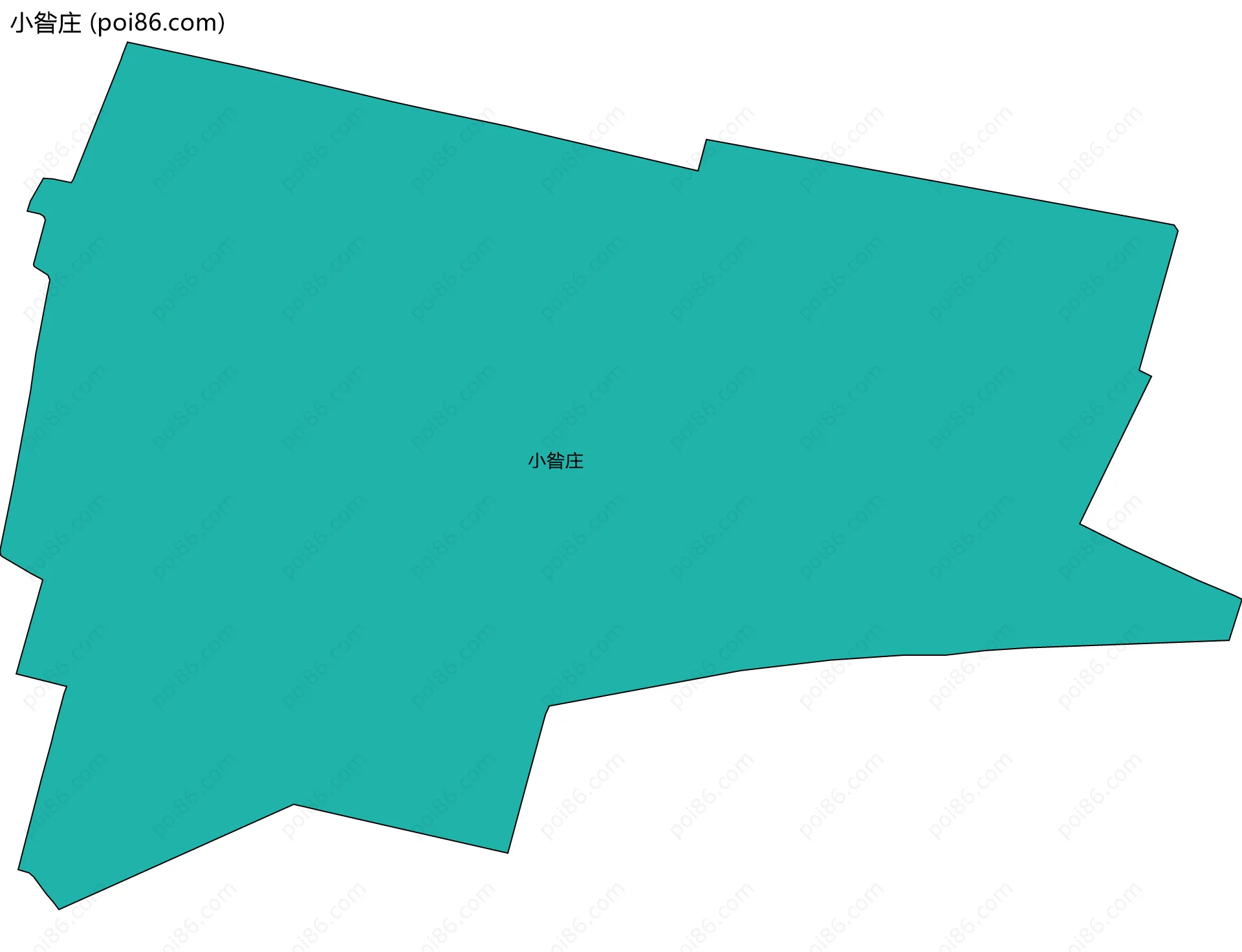 小昝庄边界地图