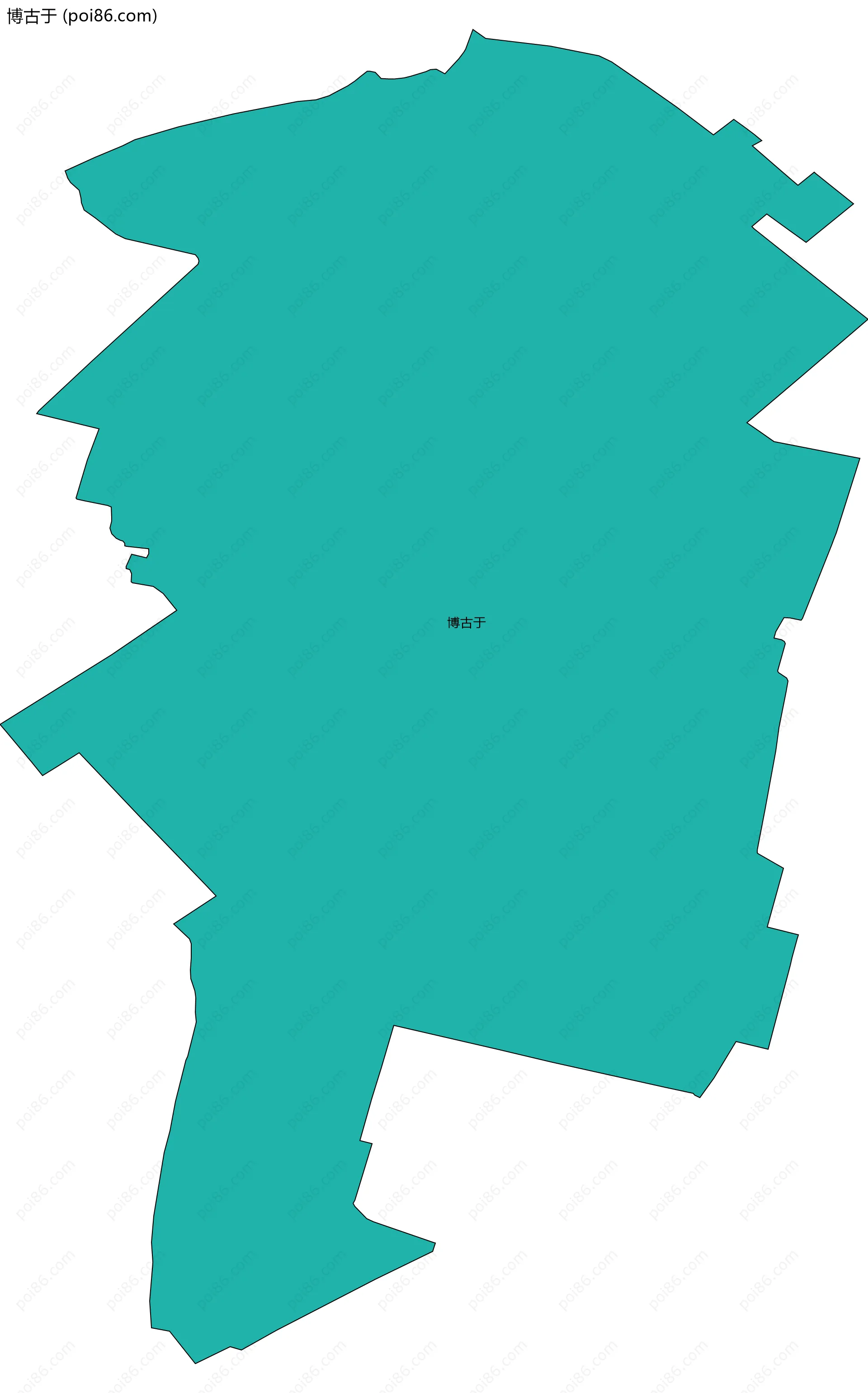 博古于边界地图