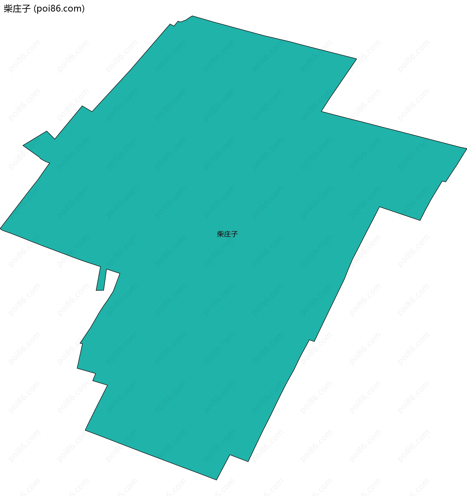 柴庄子边界地图