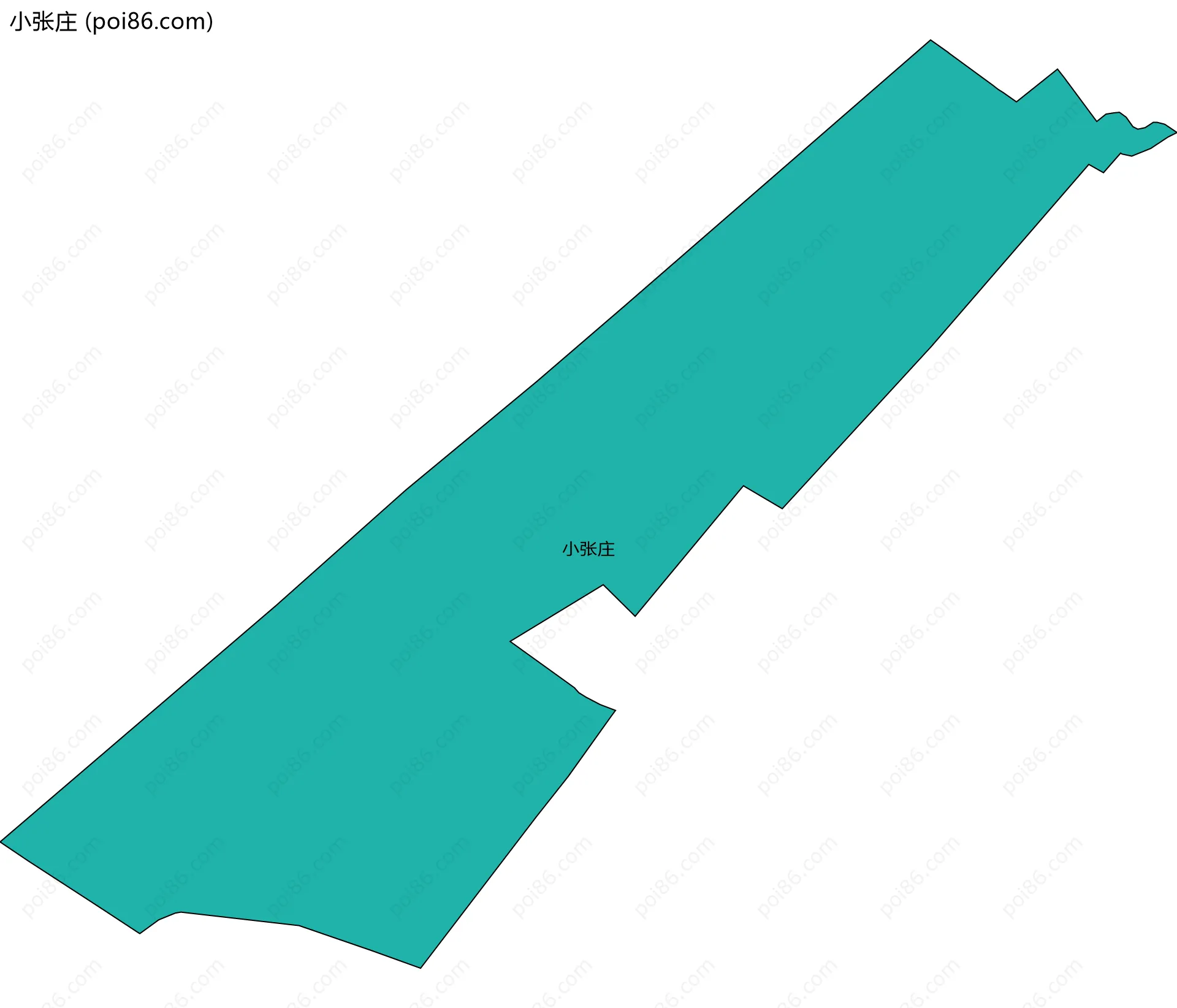 小张庄边界地图