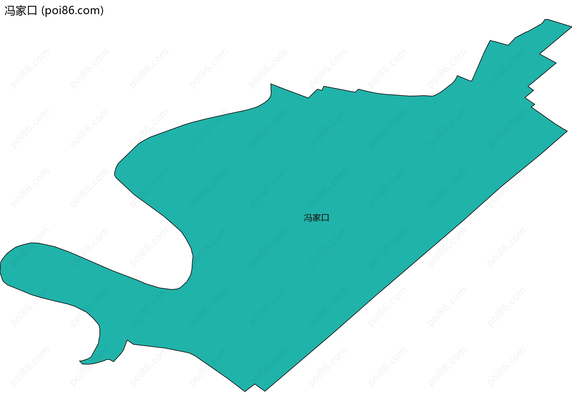 冯家口边界地图