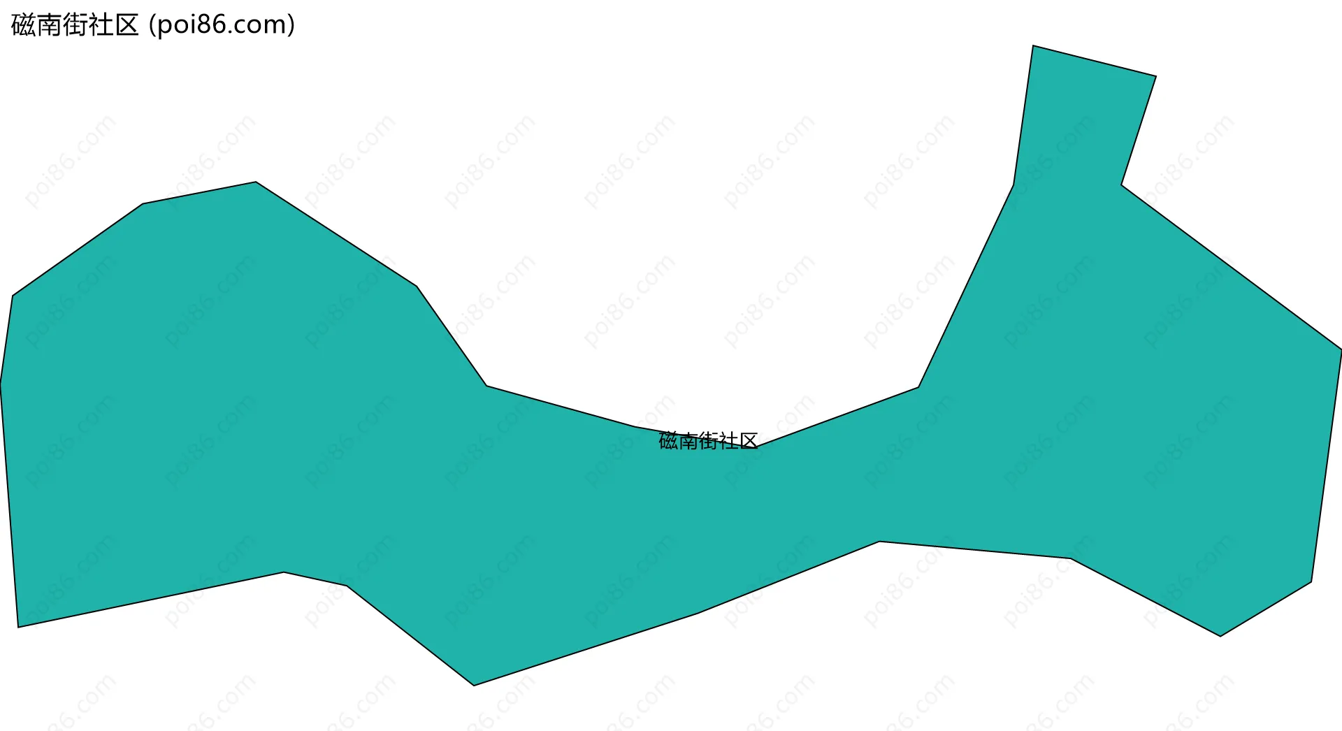 磁南街社区边界地图