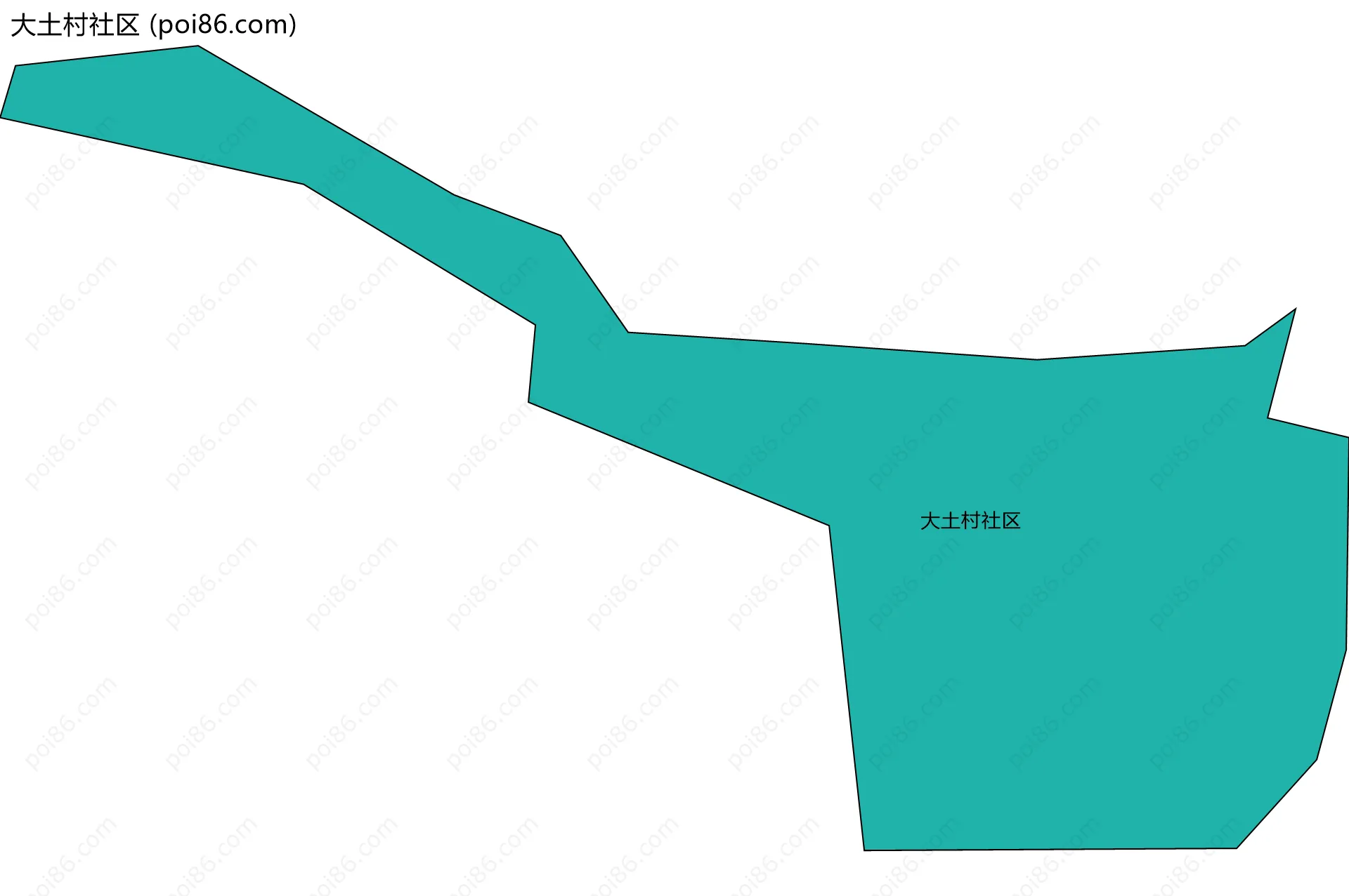 大土村社区边界地图