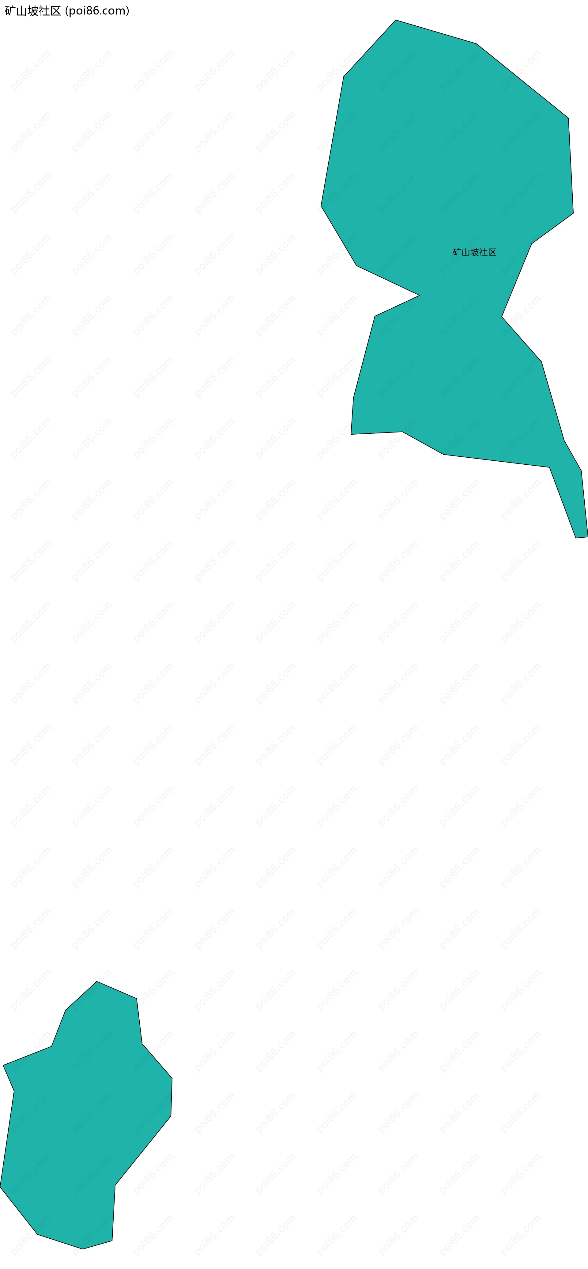 矿山坡社区边界地图
