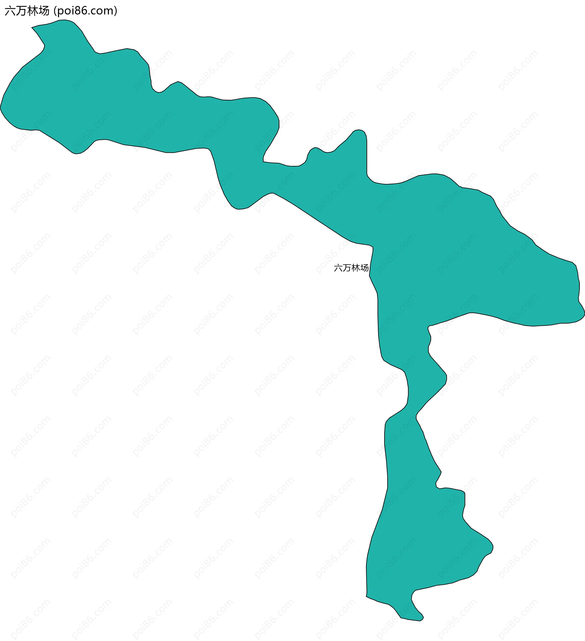 六万林场边界地图