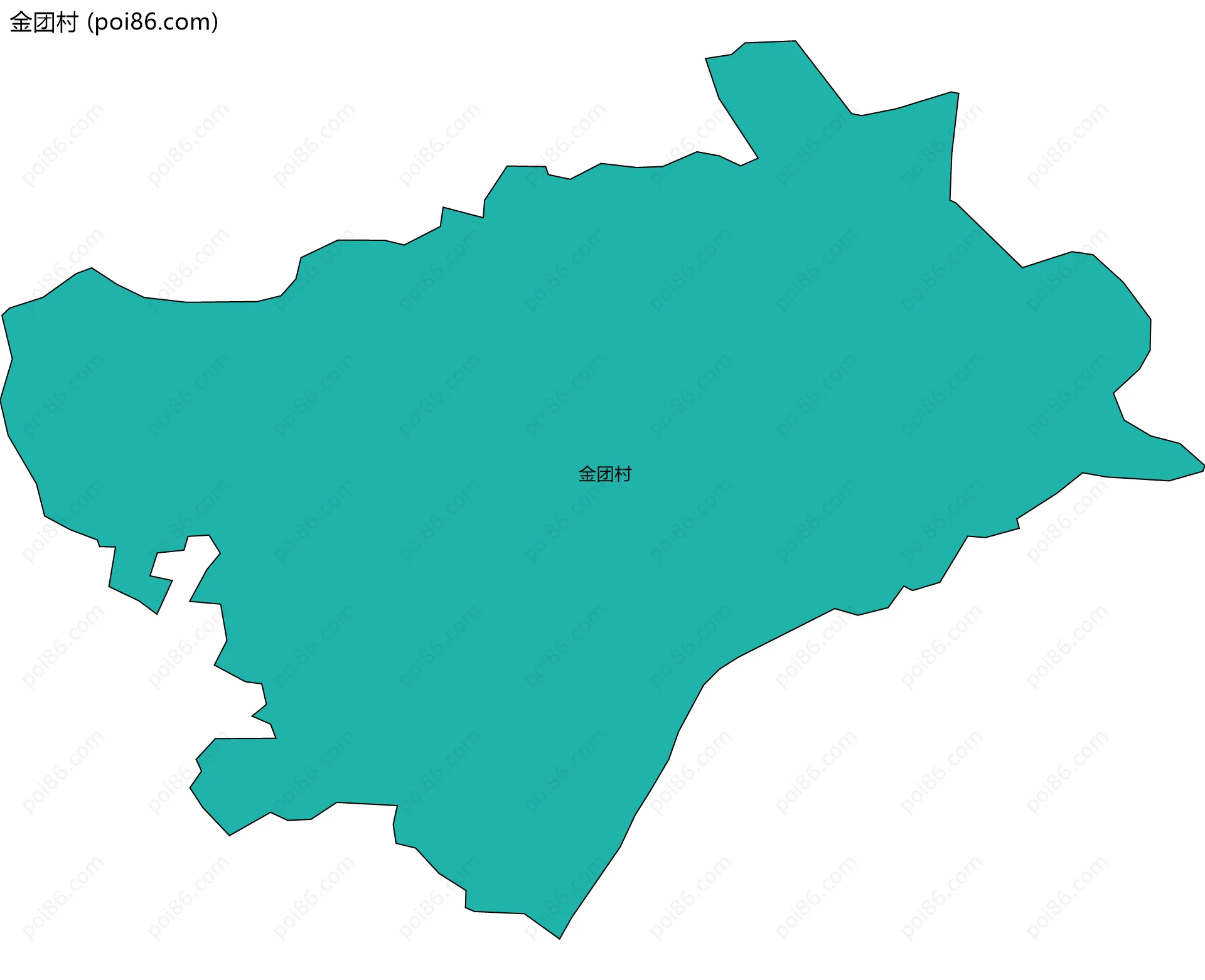 金团村边界地图