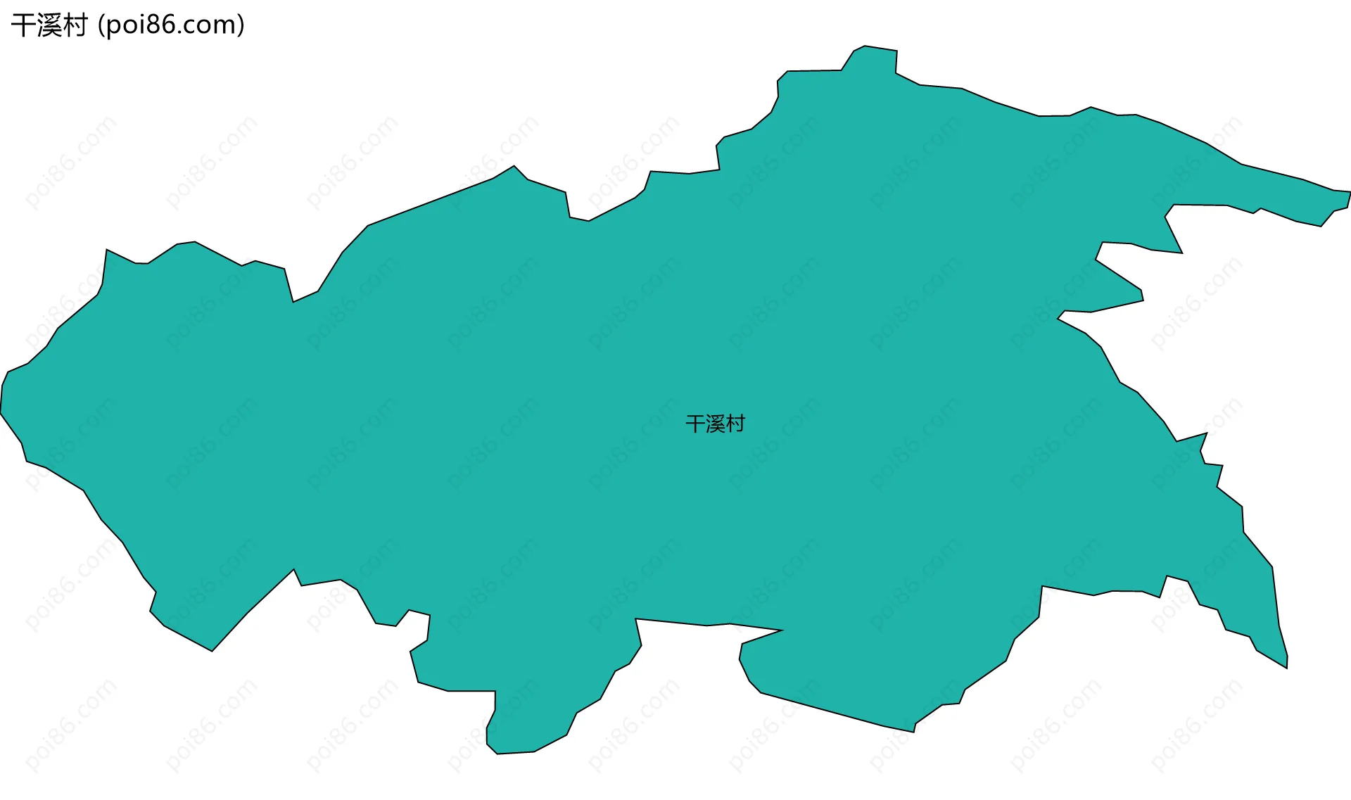 干溪村边界地图