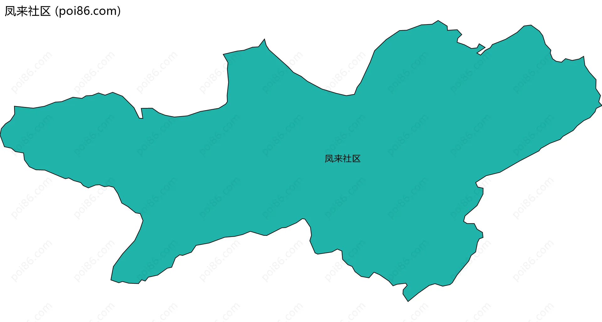 凤来社区边界地图