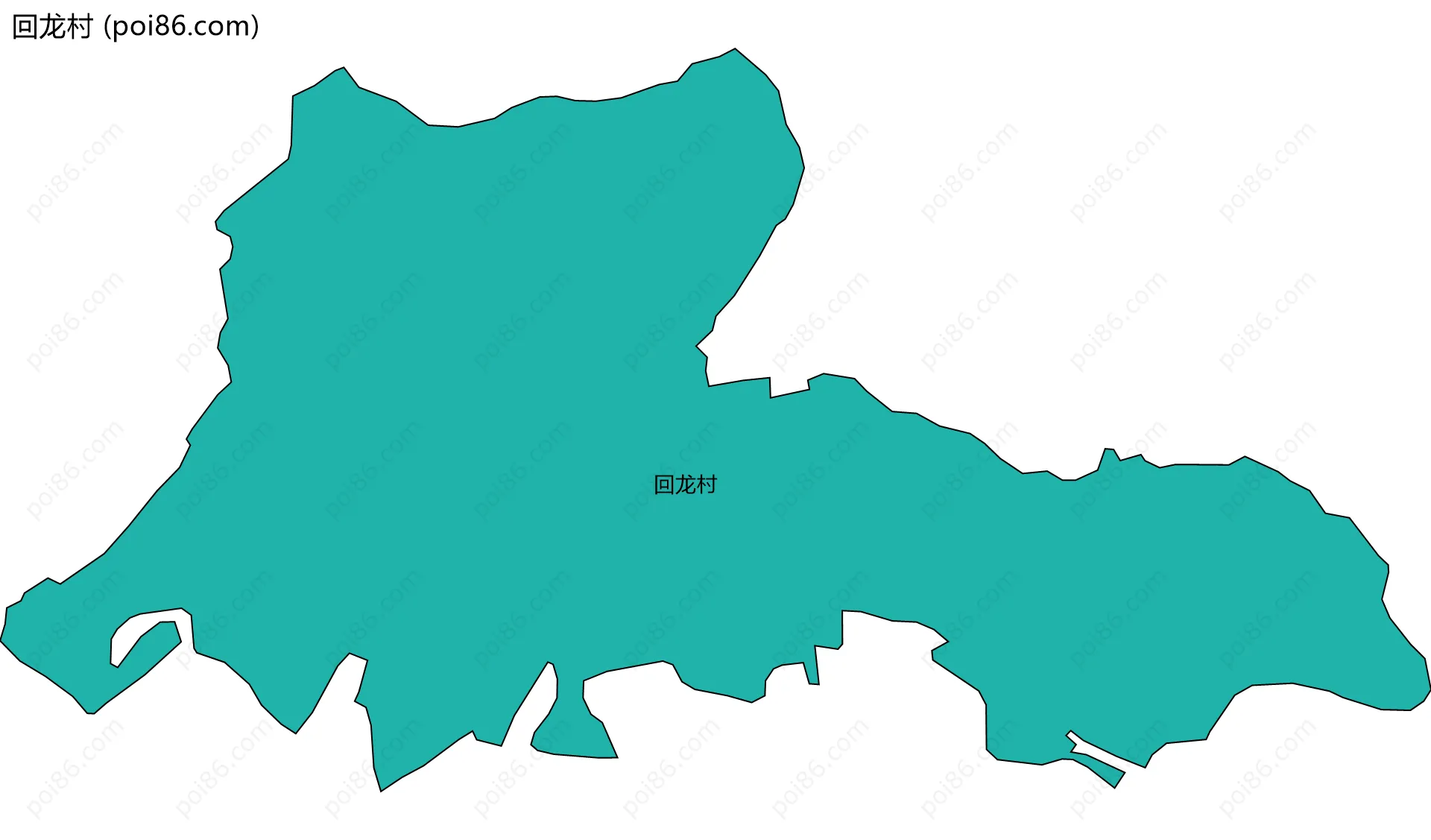 回龙村边界地图