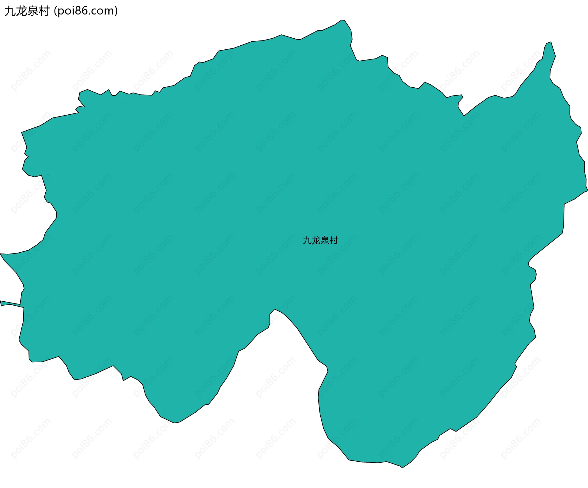 九龙泉村边界地图