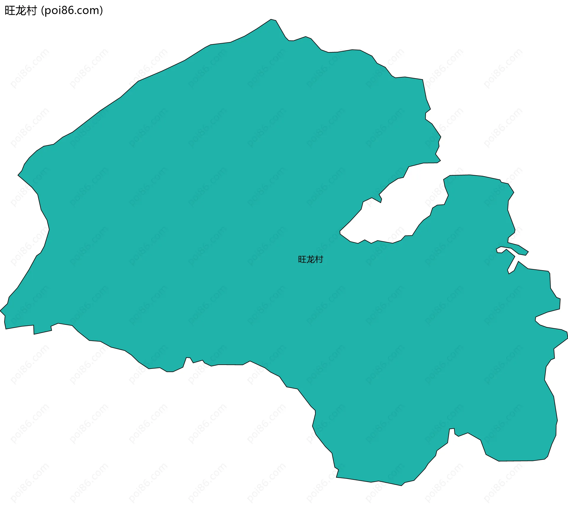 旺龙村边界地图