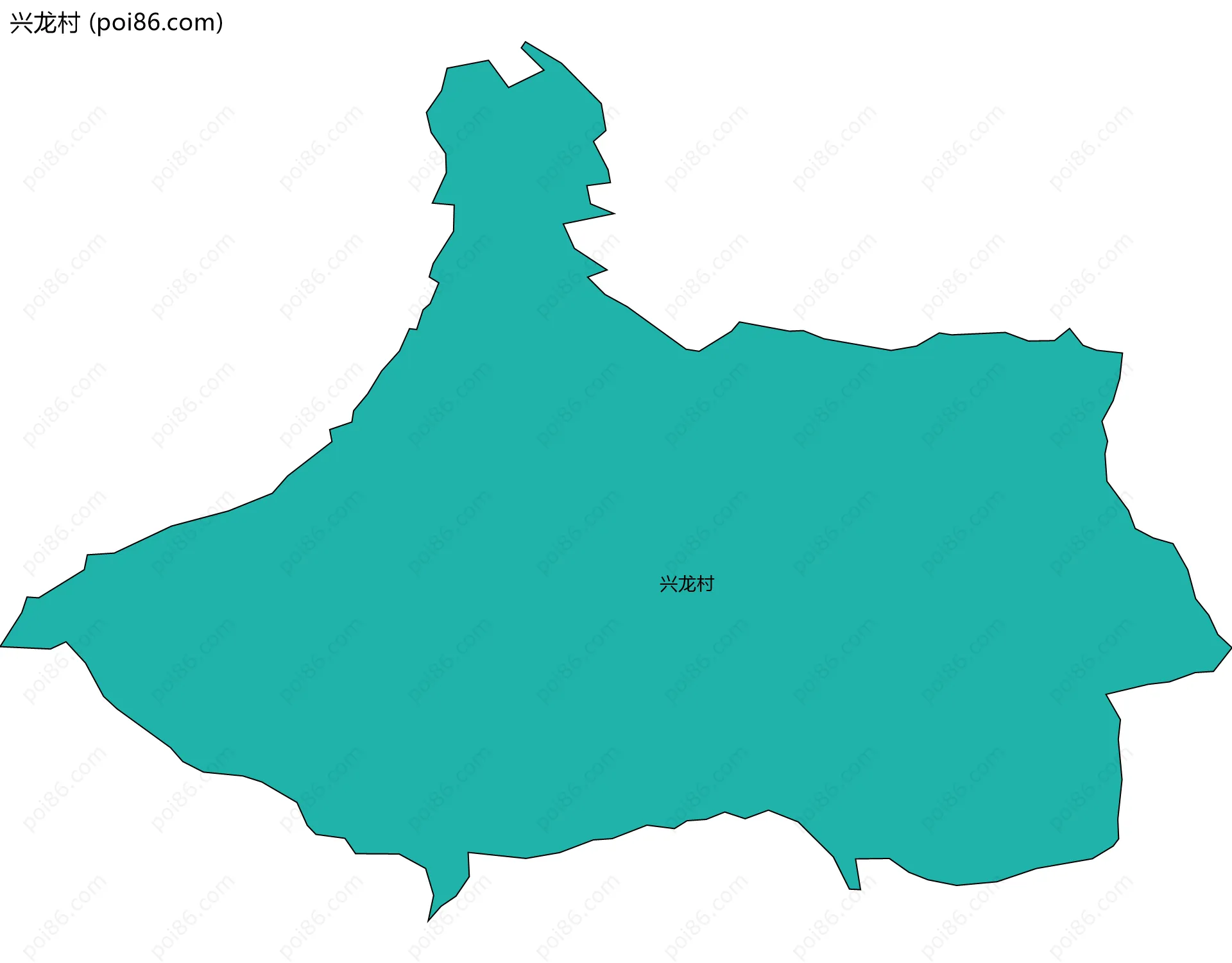 兴龙村边界地图