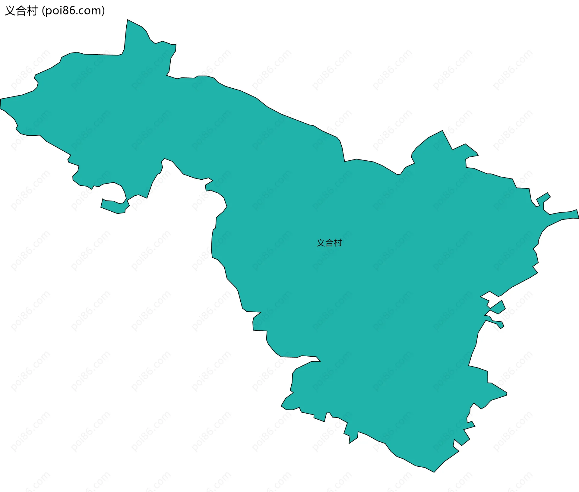 义合村边界地图