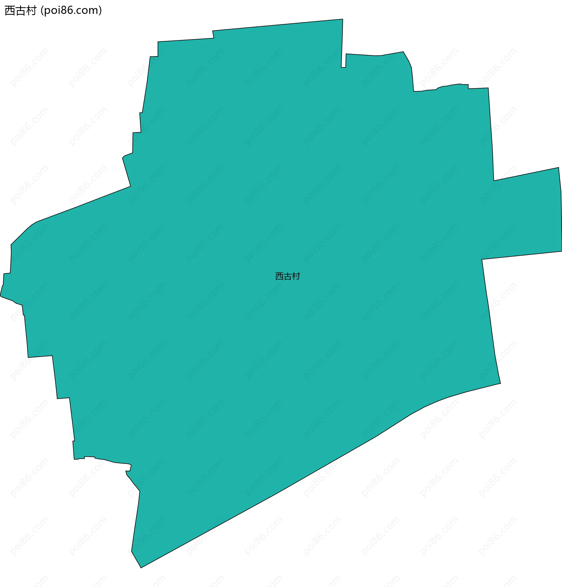 西古村边界地图