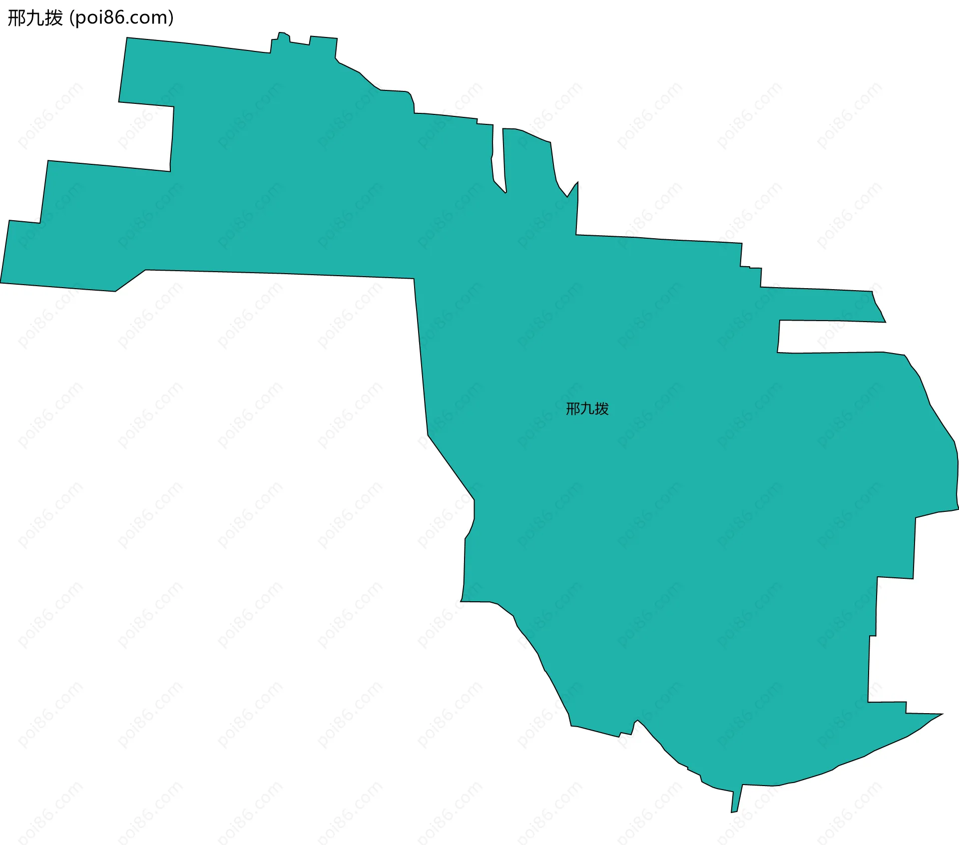 邢九拨边界地图