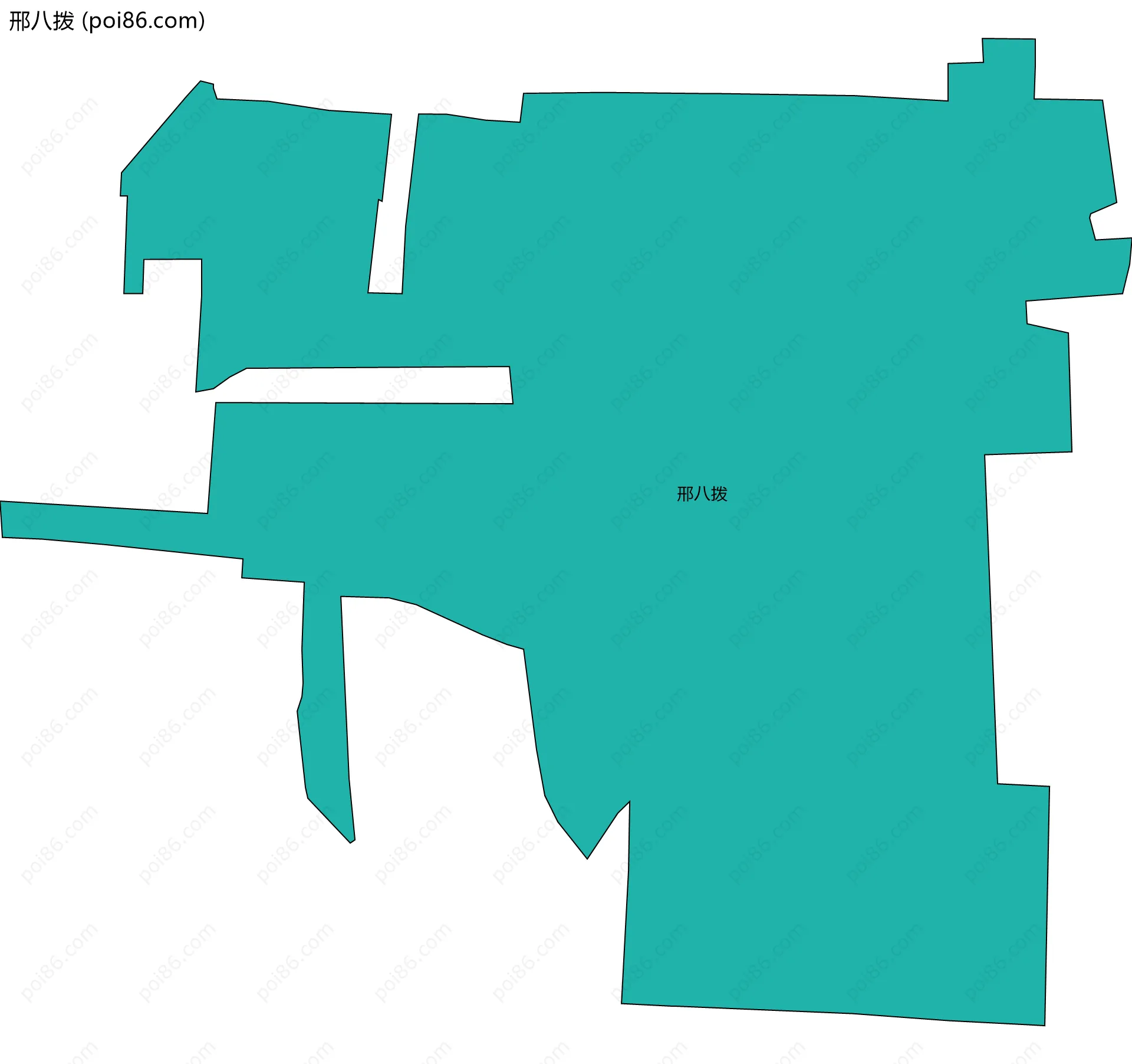 邢八拨边界地图