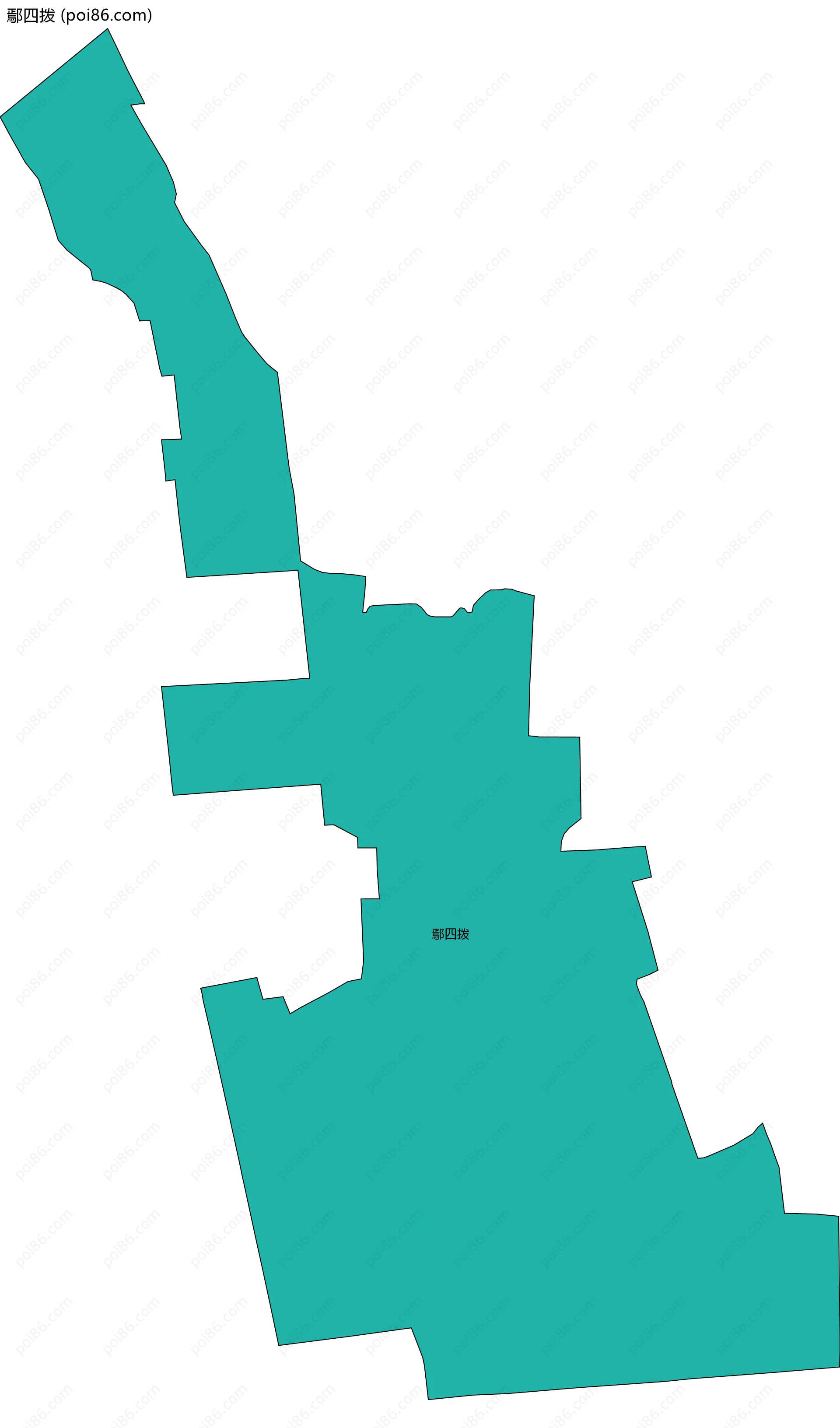 鄢四拨边界地图