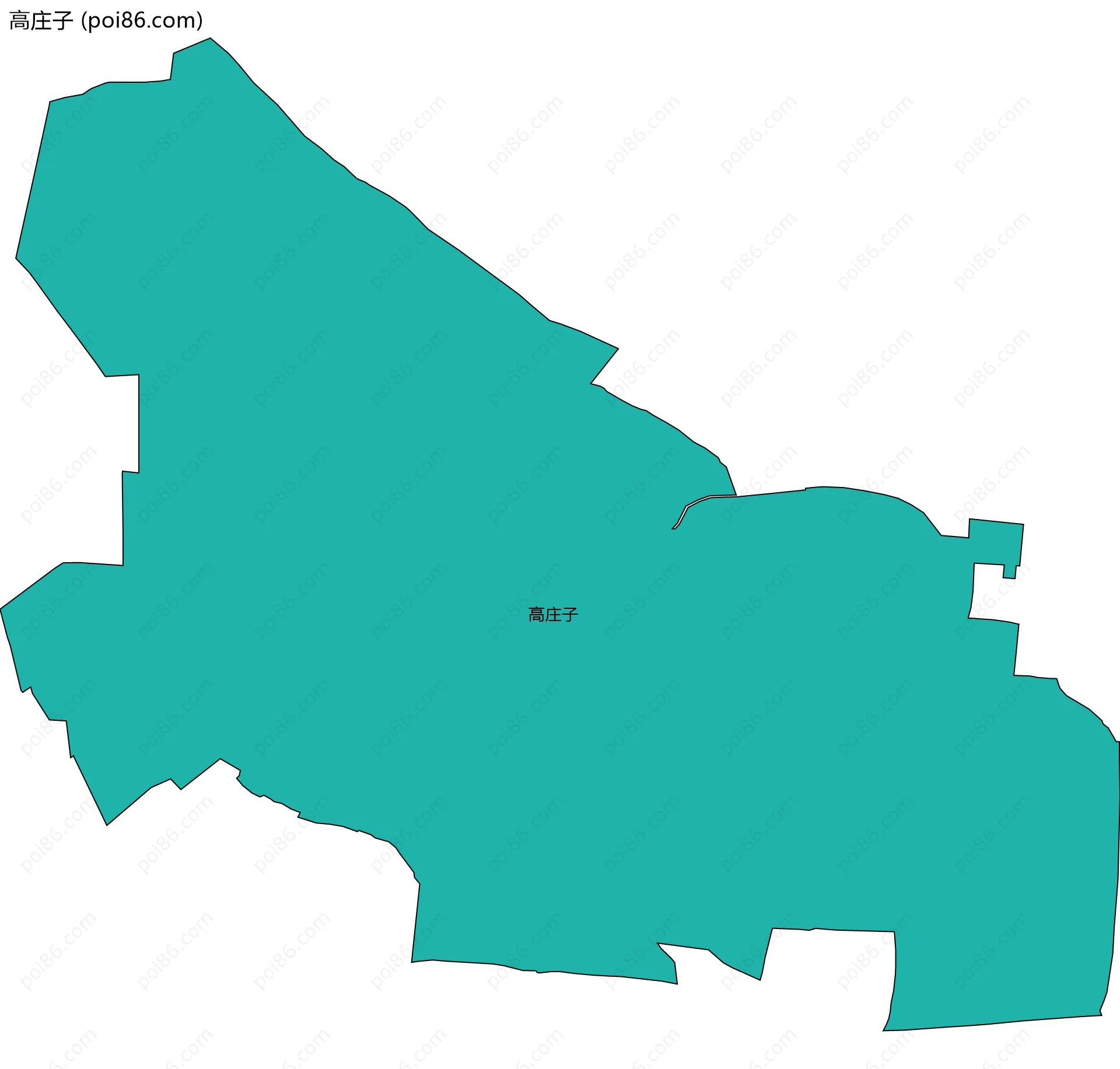 高庄子边界地图