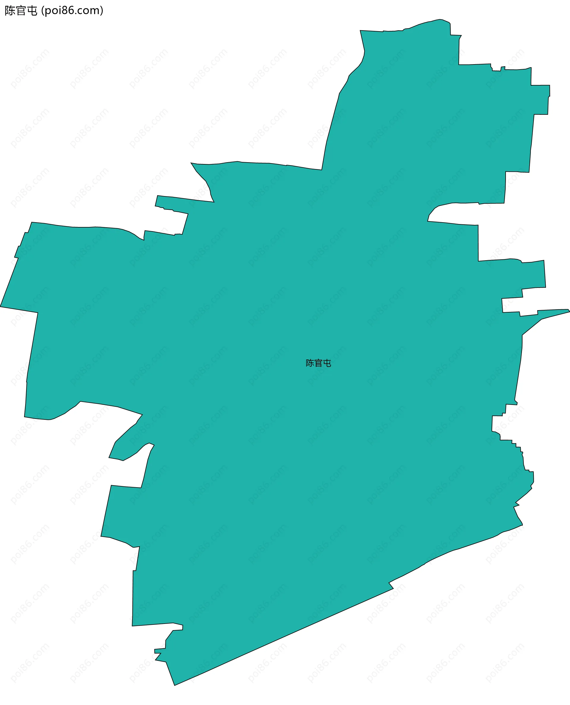 陈官屯边界地图