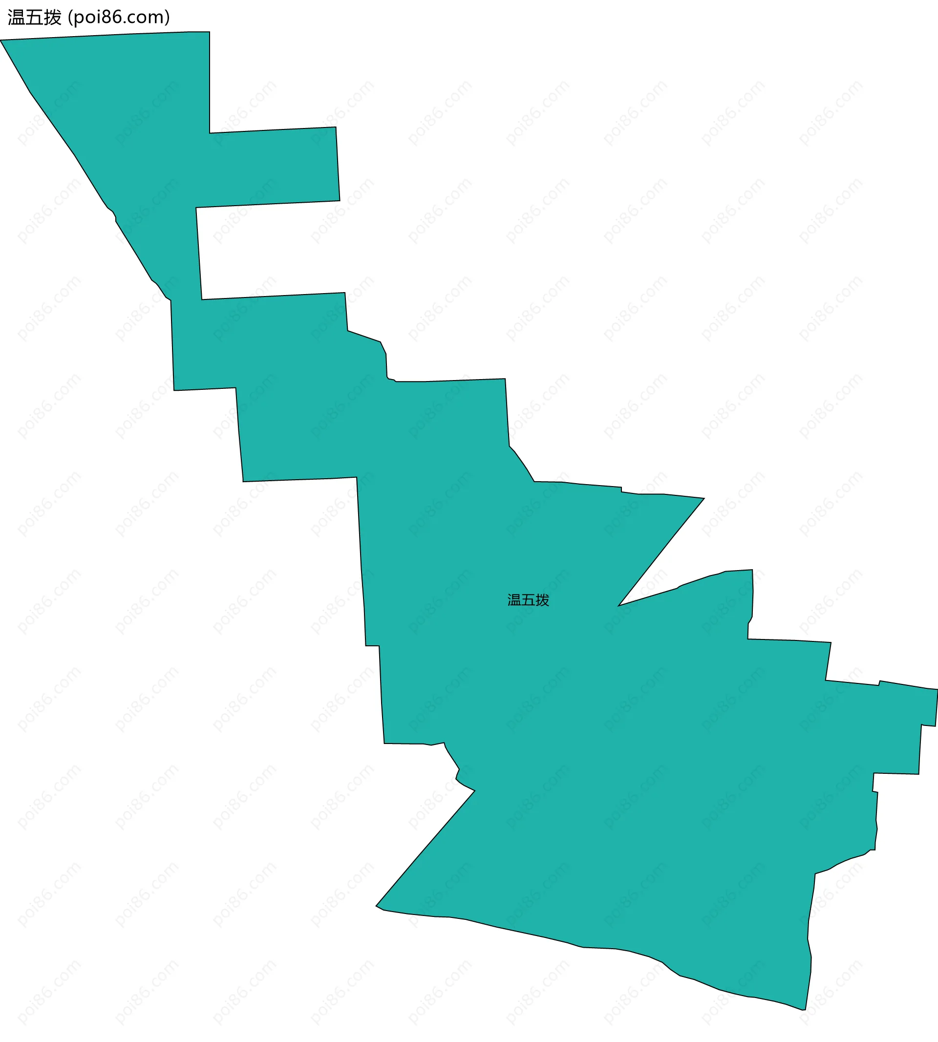 温五拨边界地图