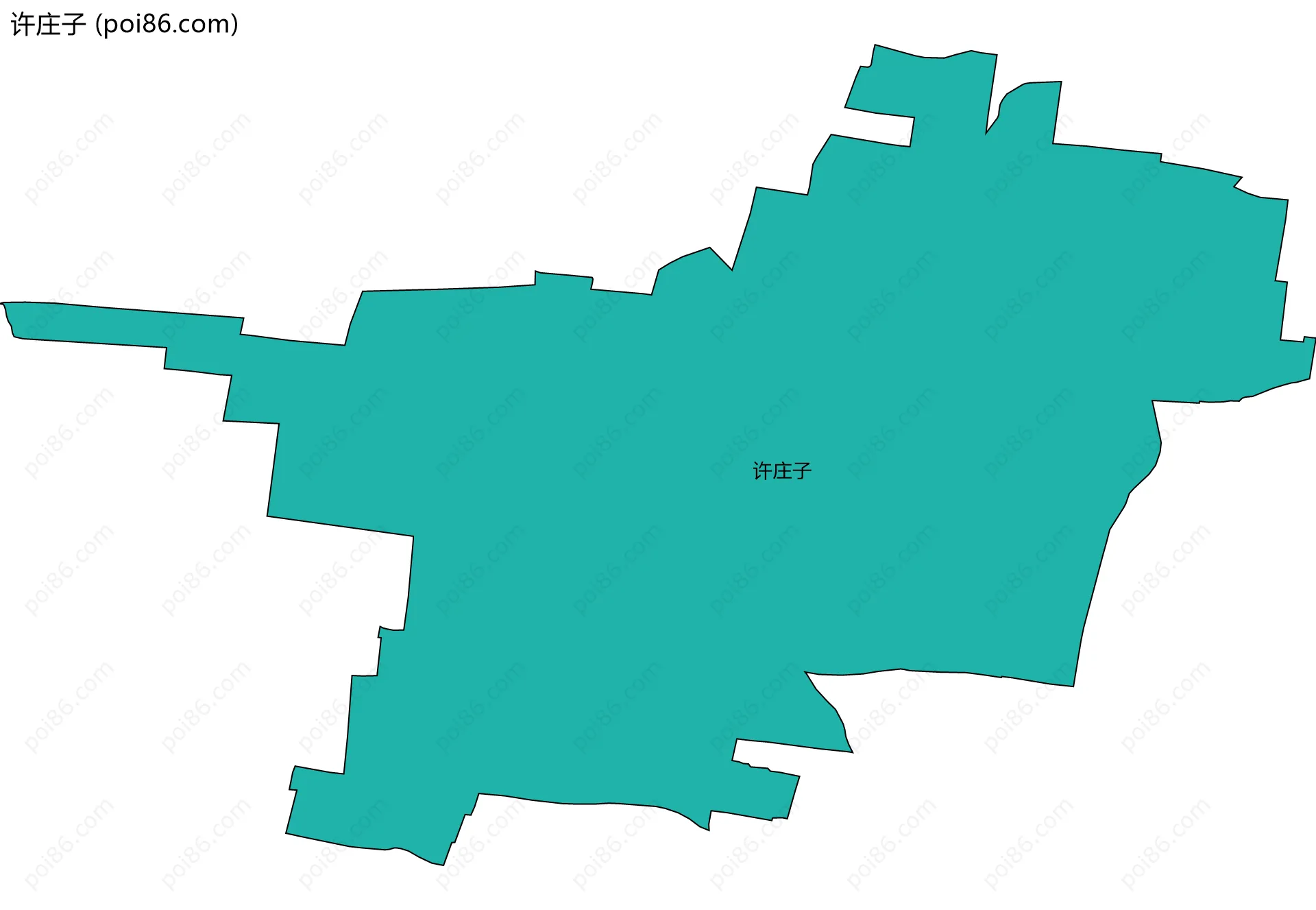 许庄子边界地图