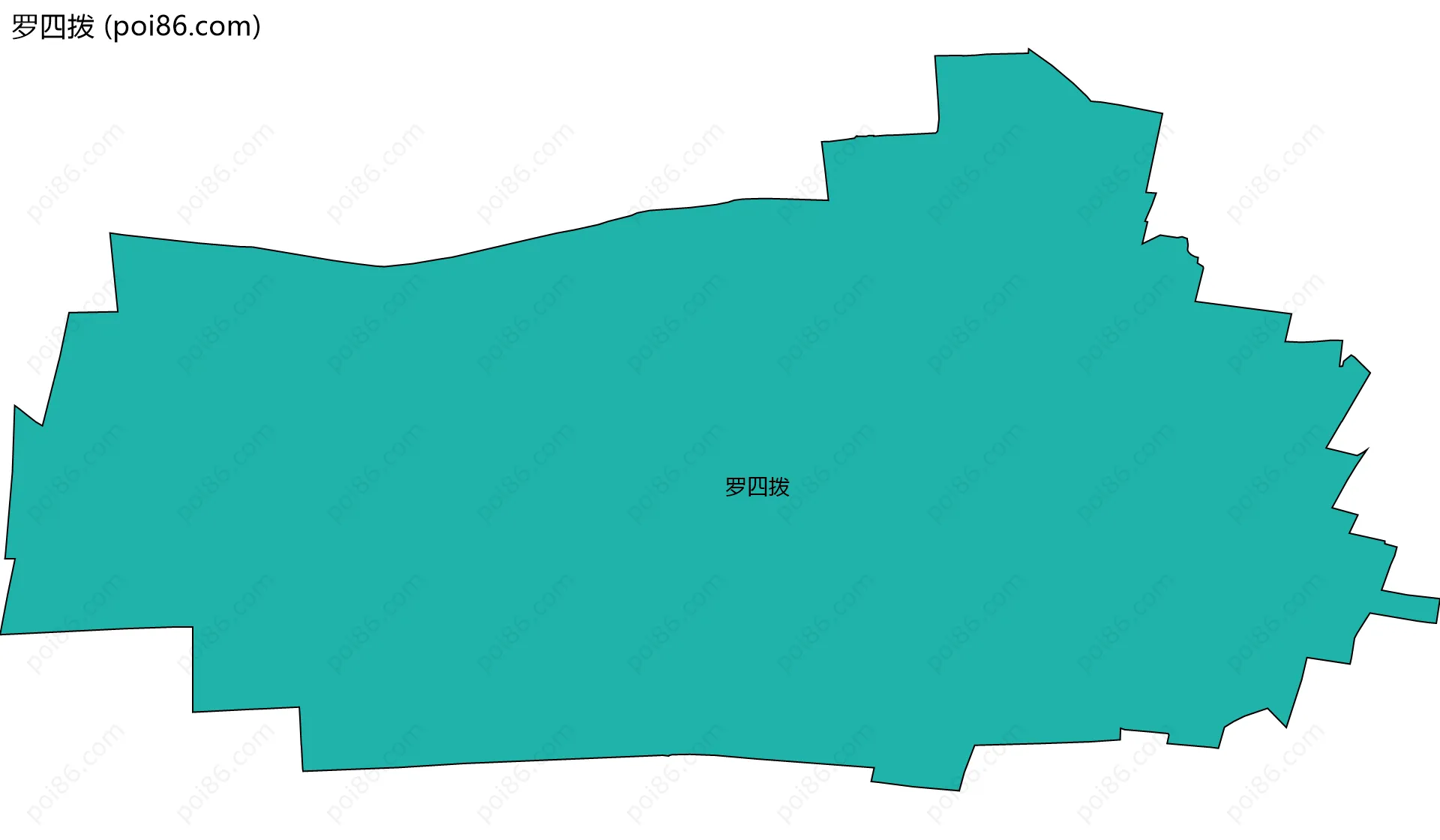 罗四拨边界地图