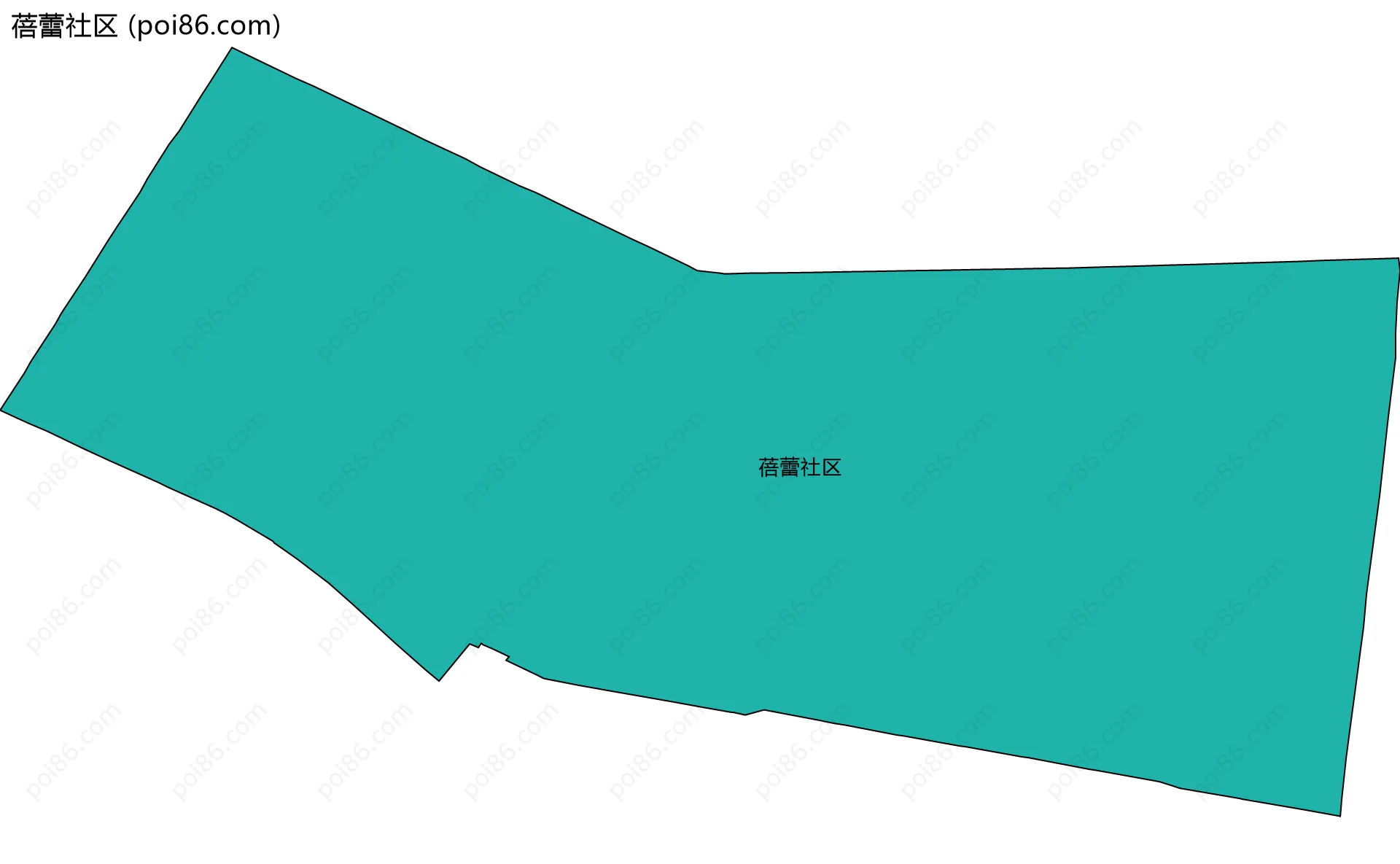 蓓蕾社区边界地图