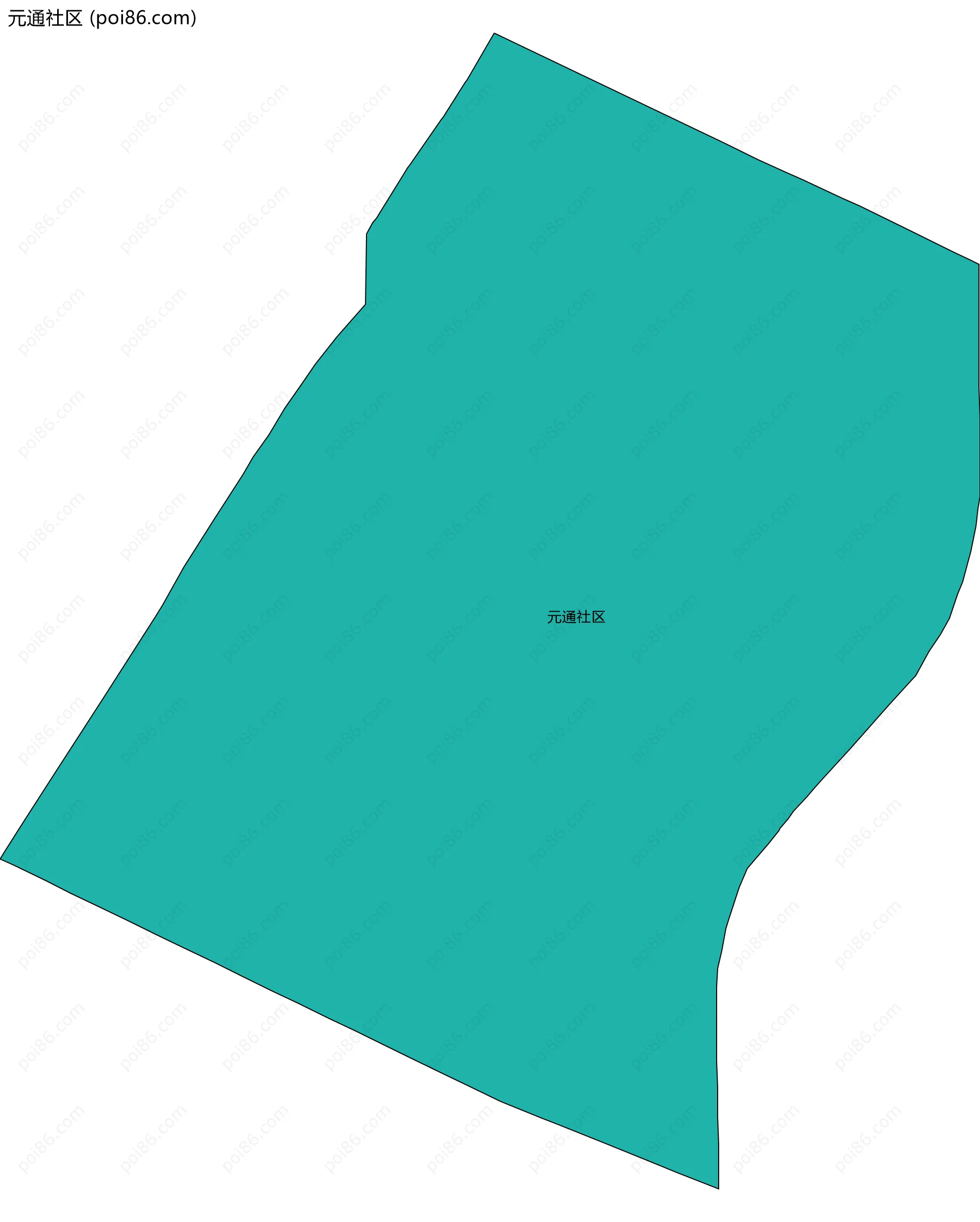 元通社区边界地图