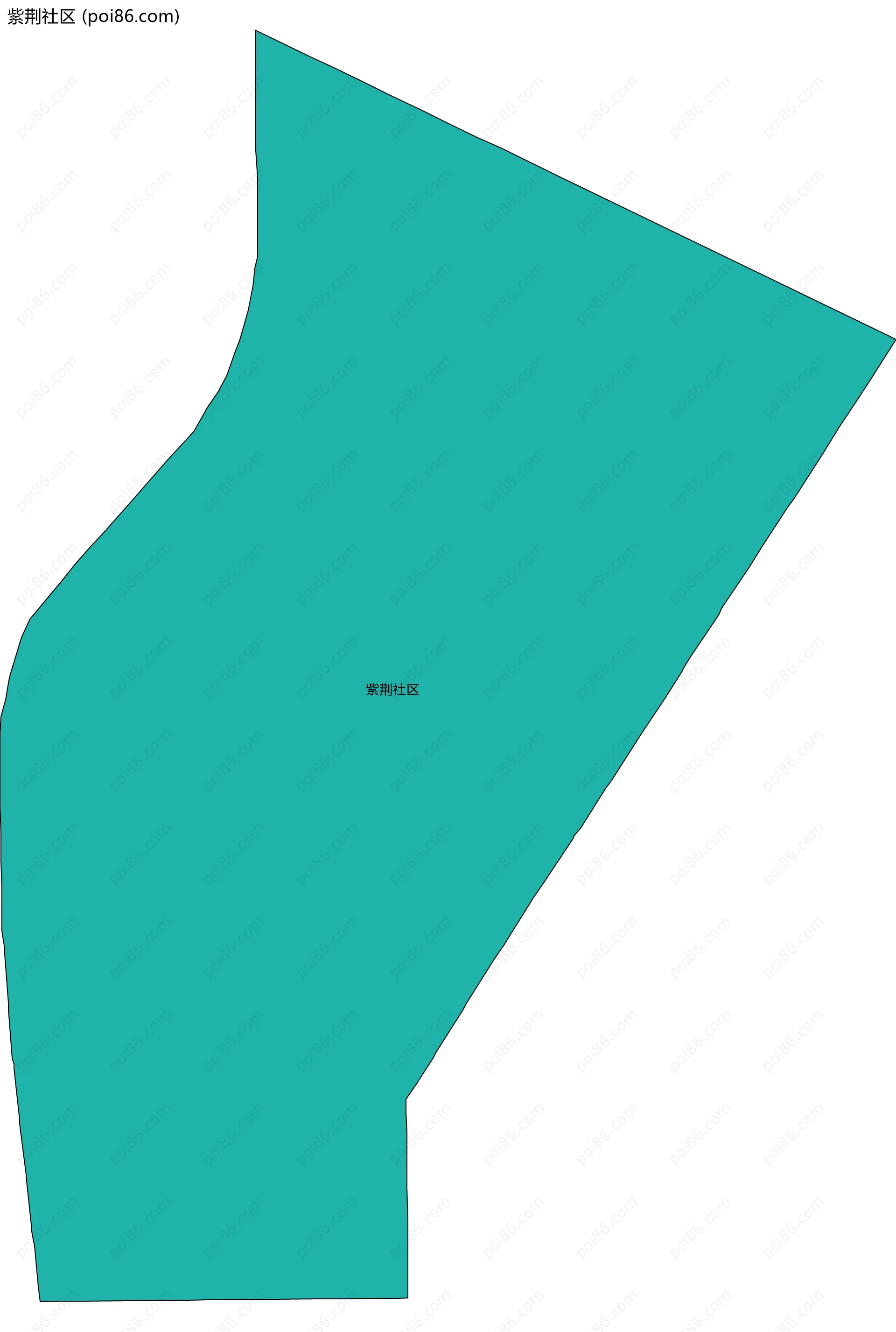 紫荆社区边界地图