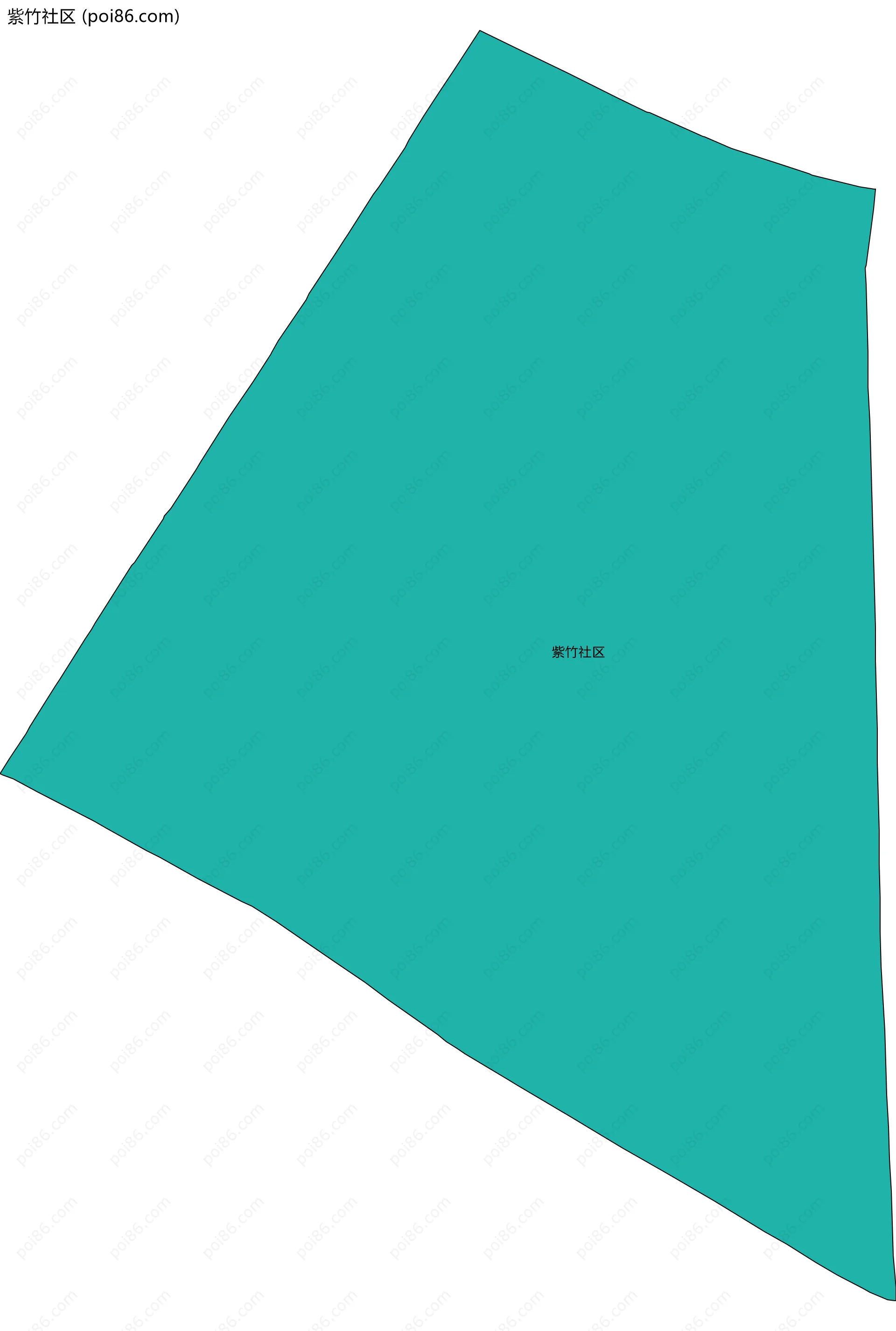 紫竹社区边界地图