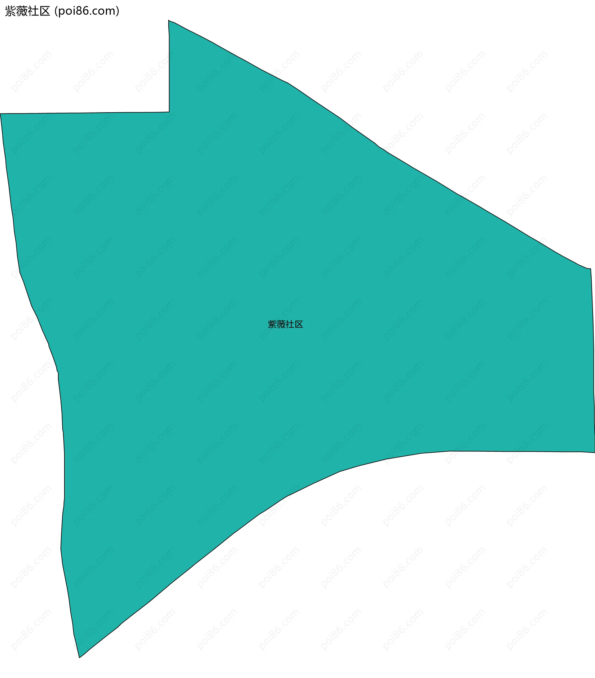 紫薇社区边界地图