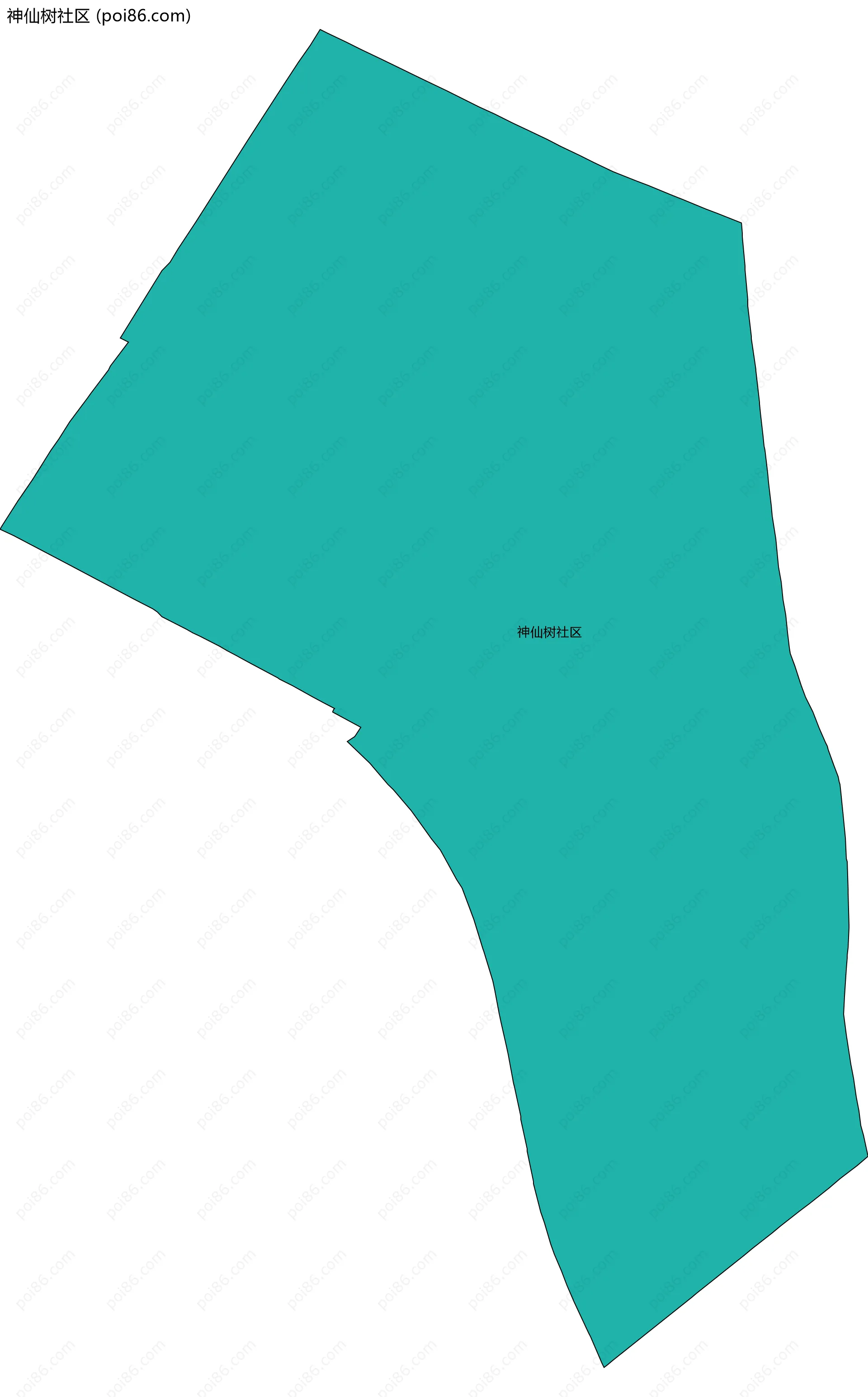 神仙树社区边界地图