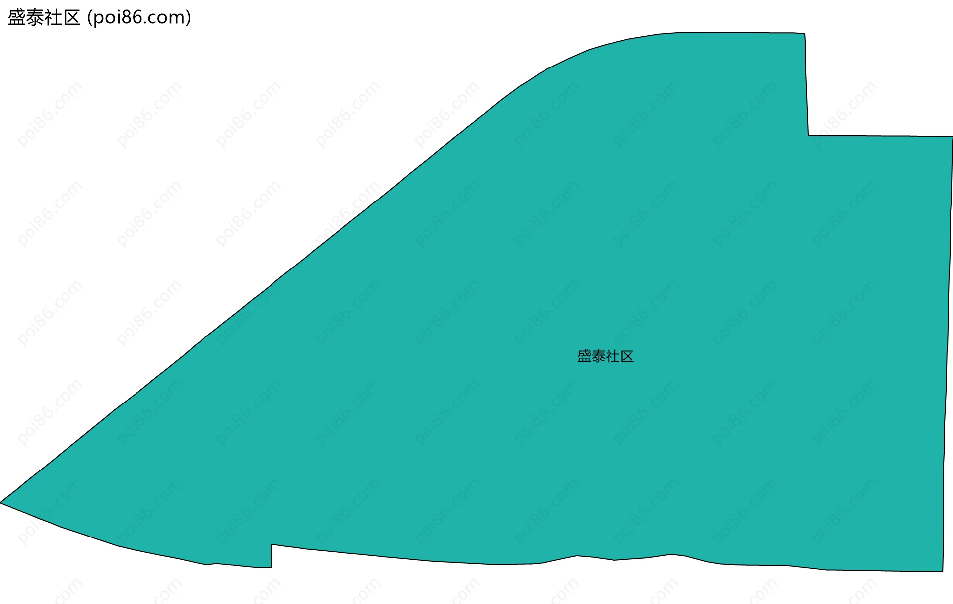 盛泰社区边界地图