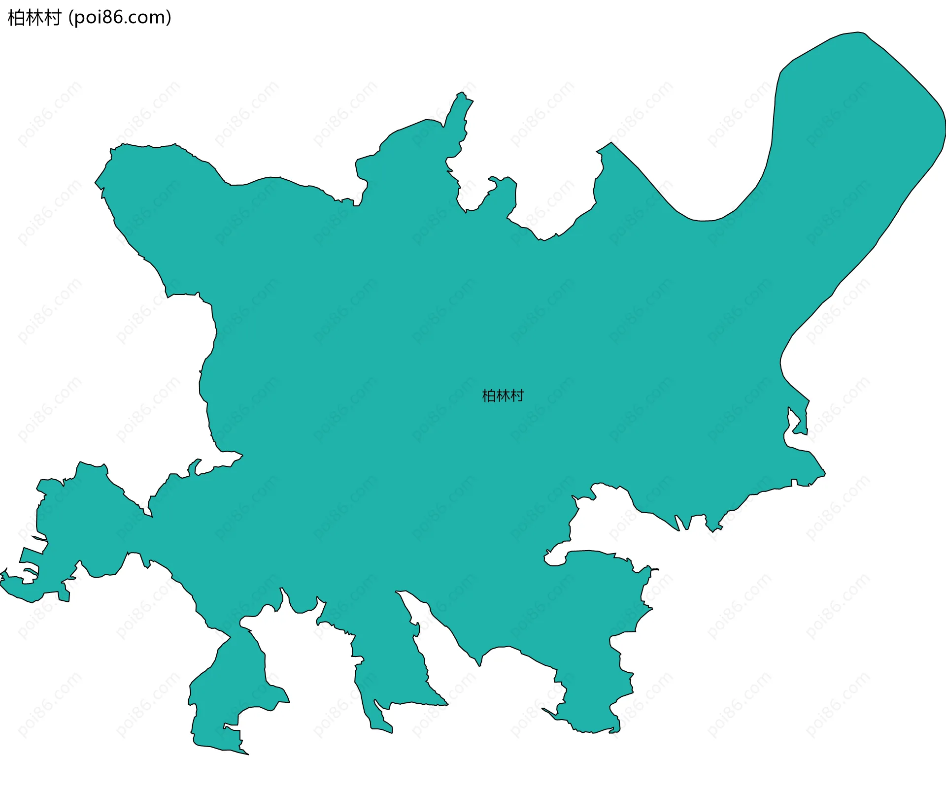 柏林村边界地图