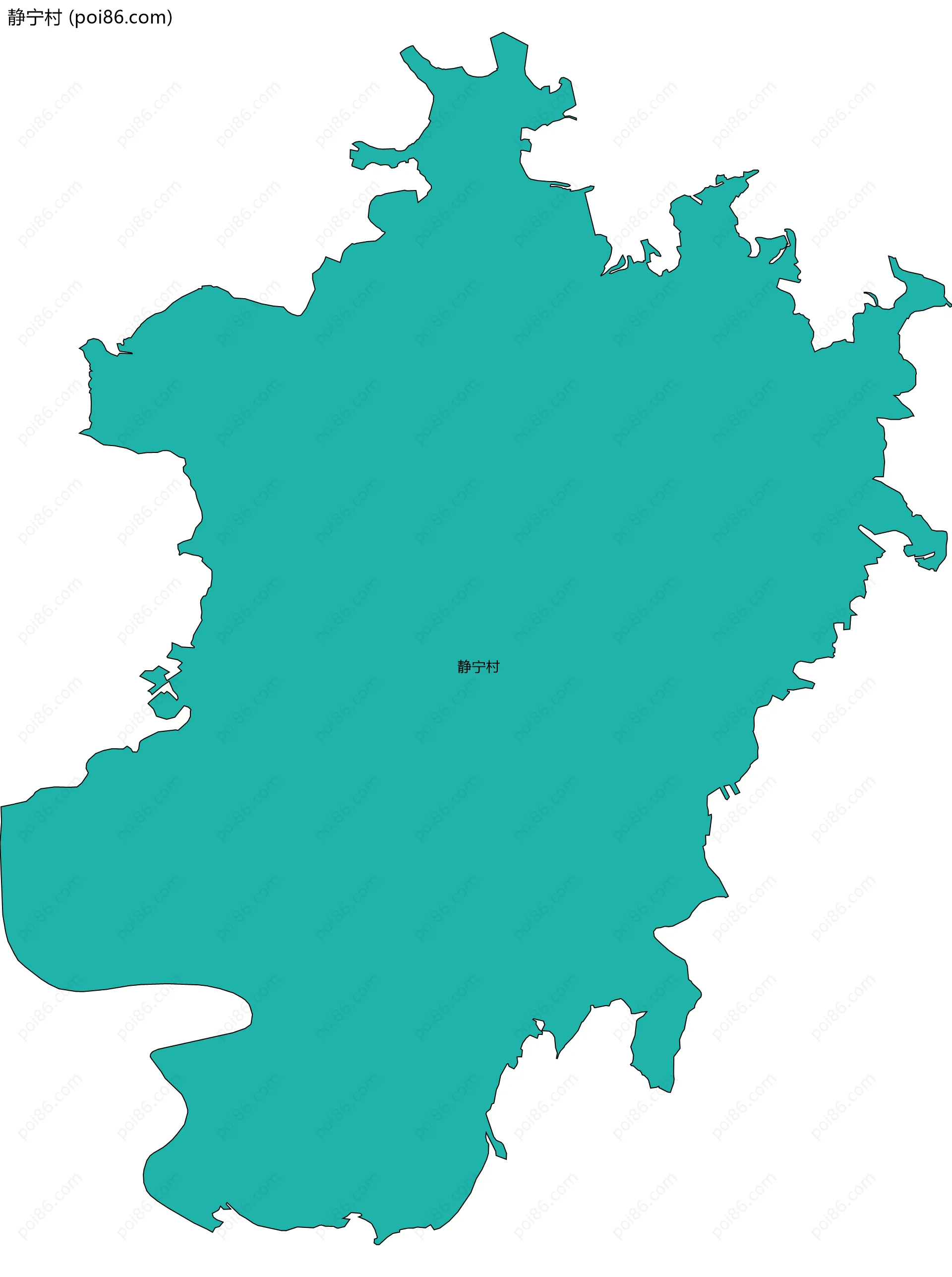 静宁村边界地图