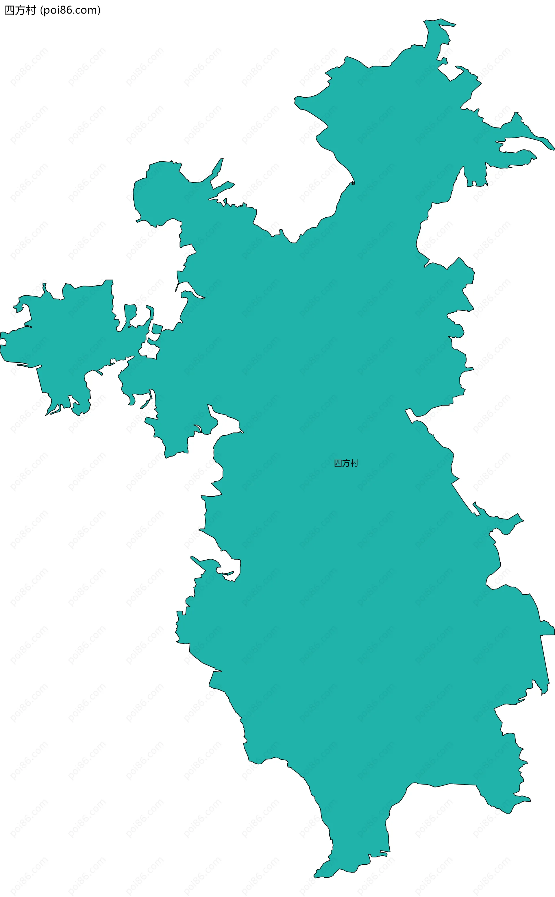 四方村边界地图