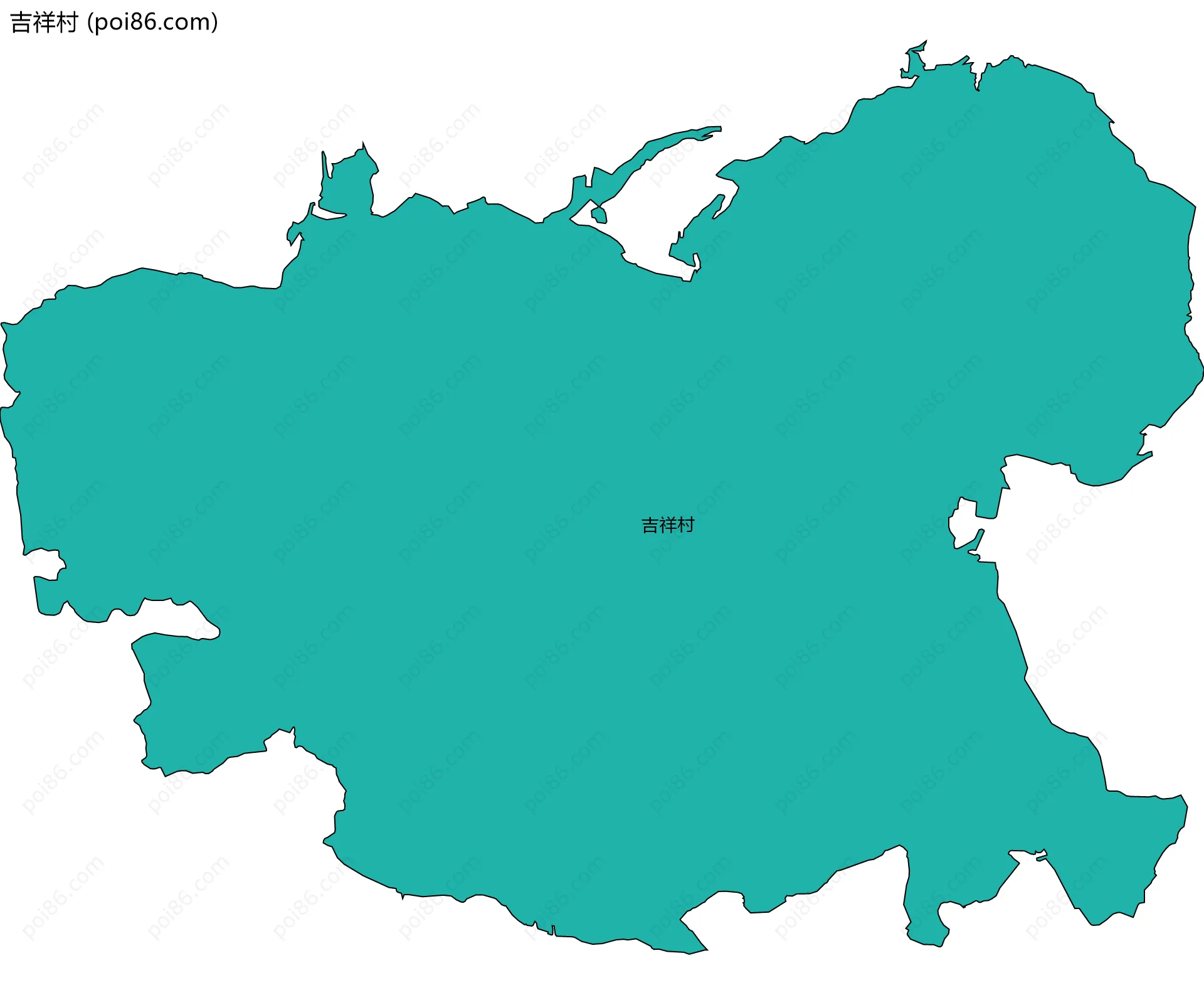 吉祥村边界地图